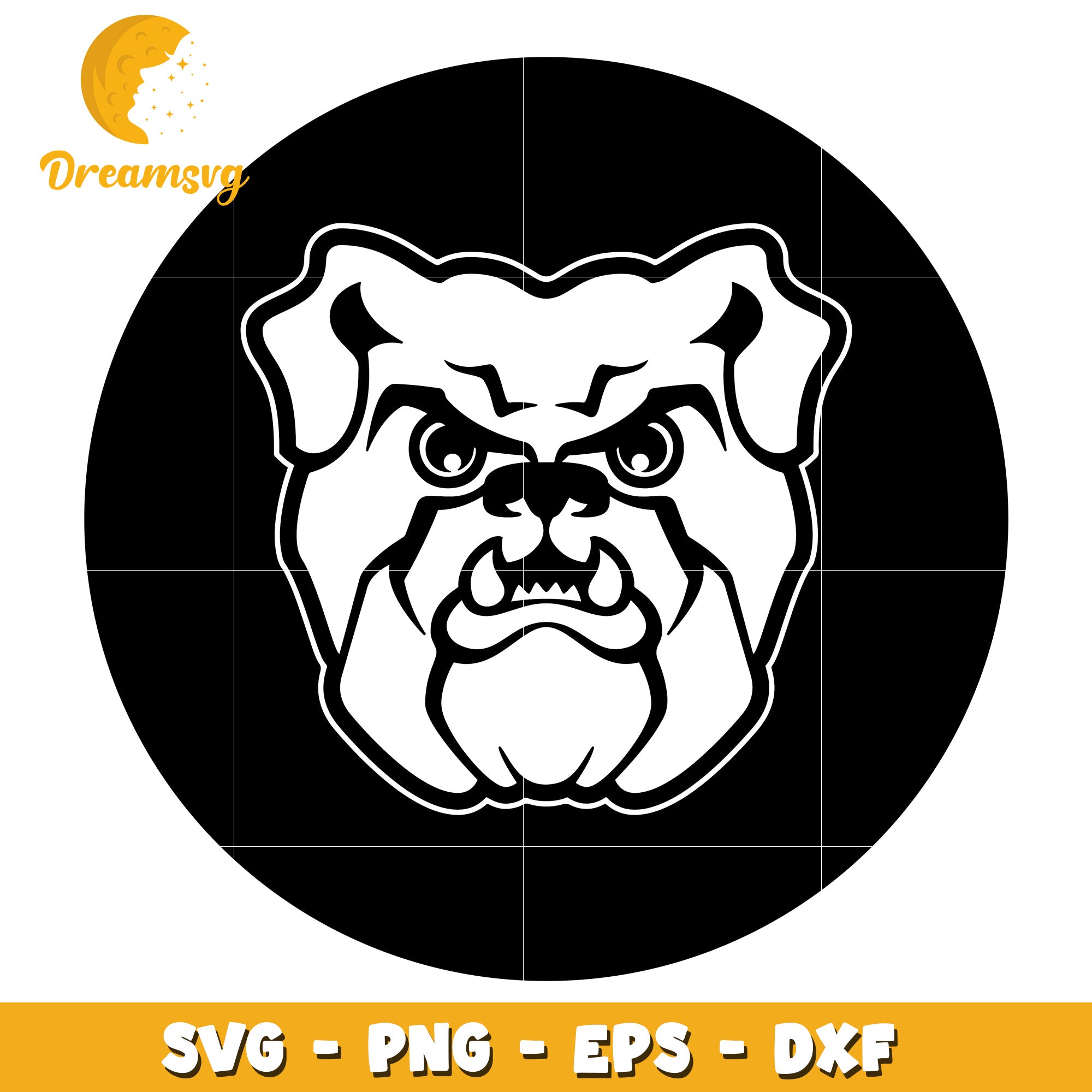 Bulldog SVG Clipart Design for Crafts and Digital Projects