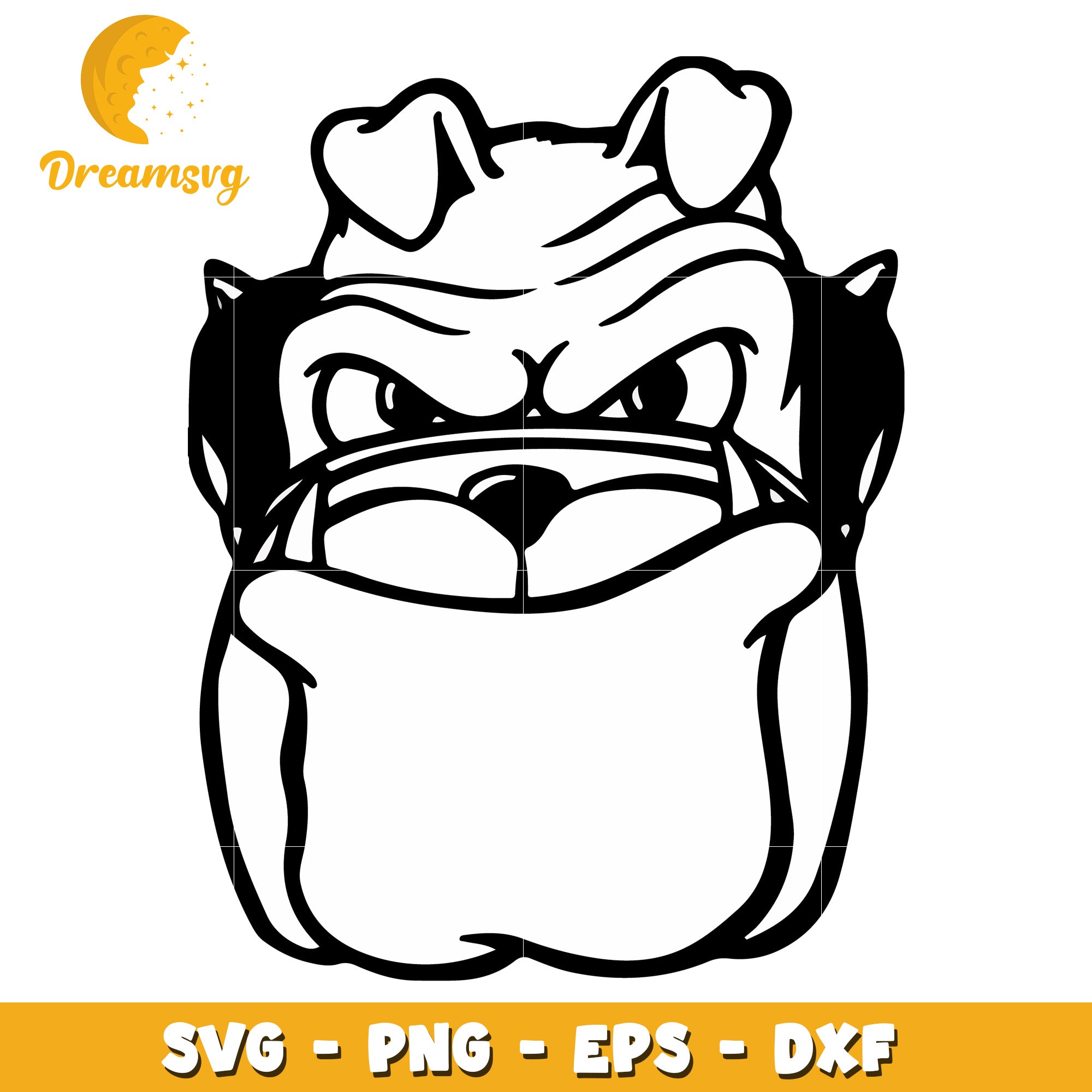 Bulldog SVG Clipart for Crafts and Graphics Design Projects