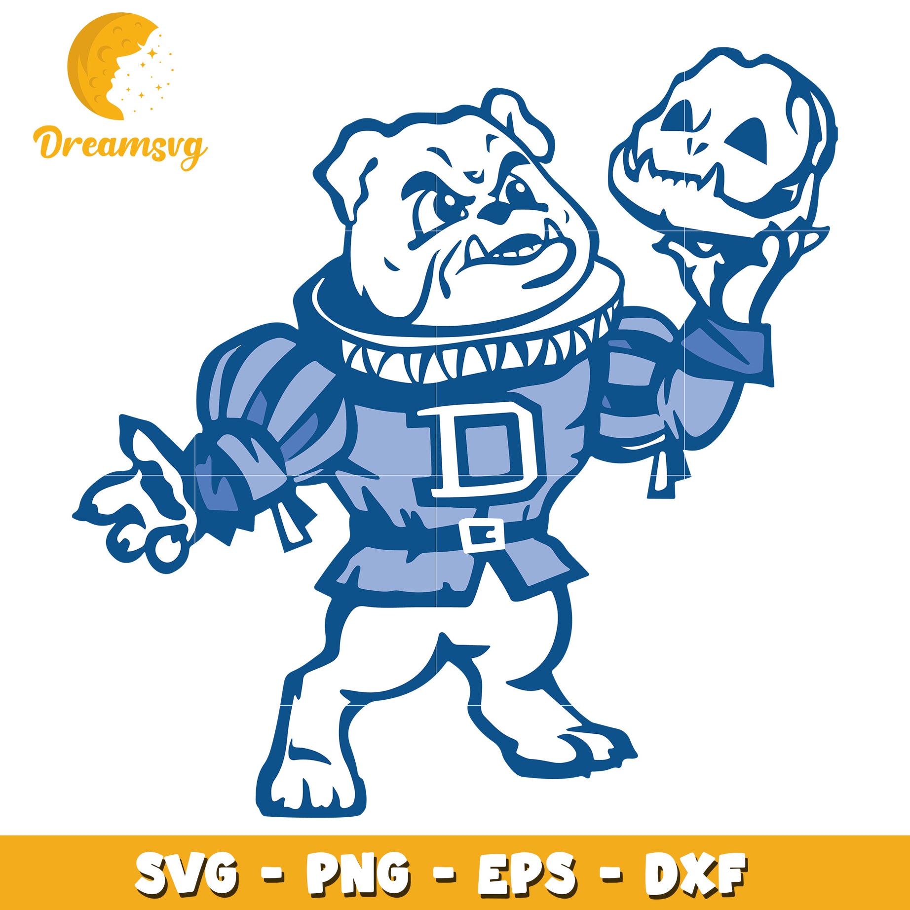 Bulldog SVG PNG EPS DXF Cut File