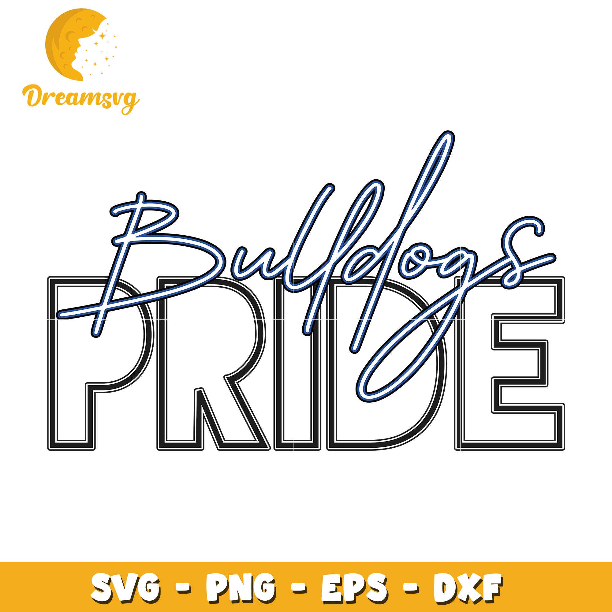 Bulldogs Pride SVG Cut File