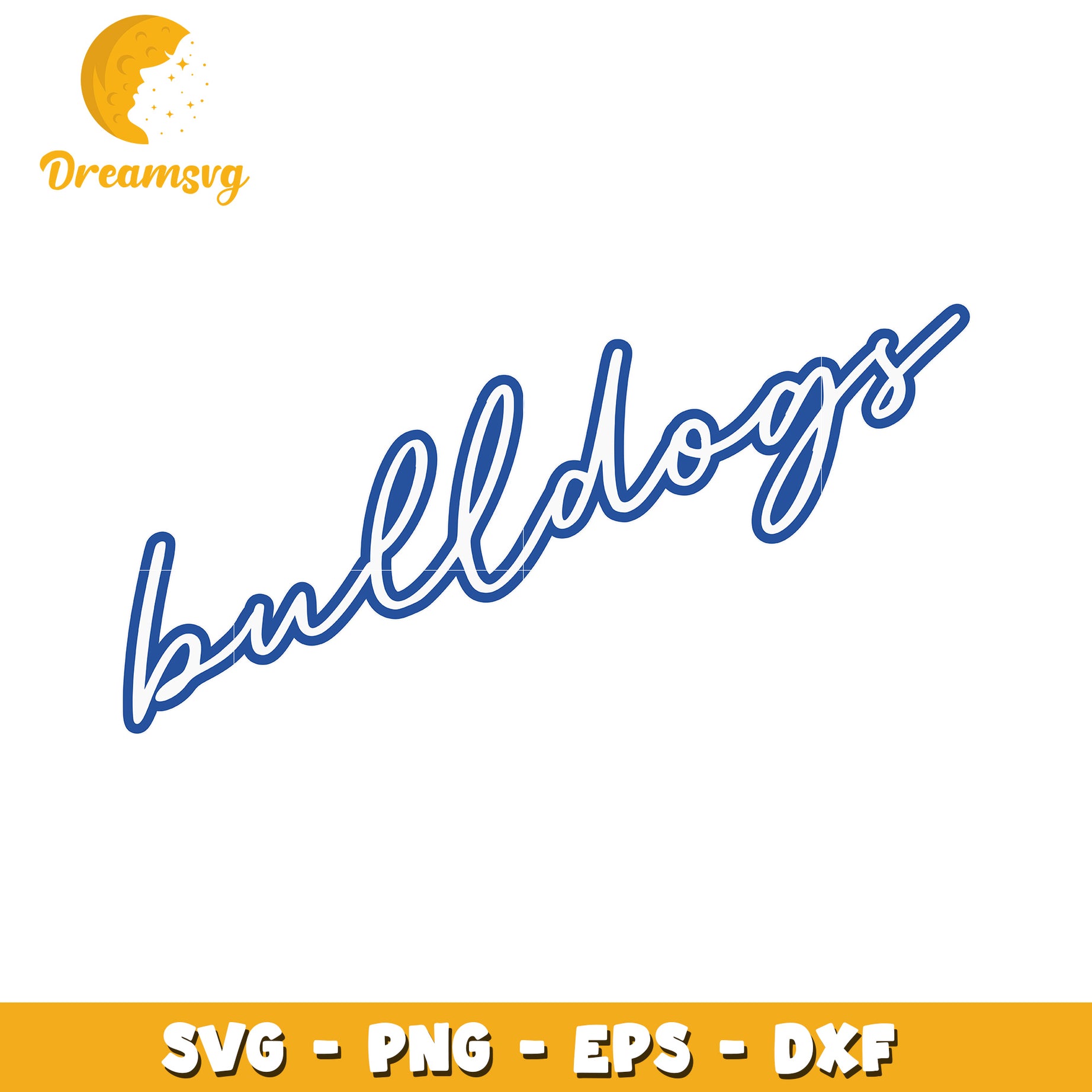 Bulldogs SVG Cut File PNG EPS DXF