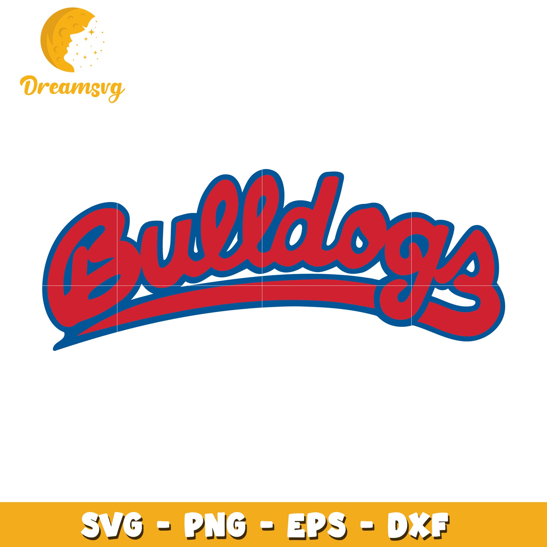 Bulldogs SVG Cut File PNG EPS DXF