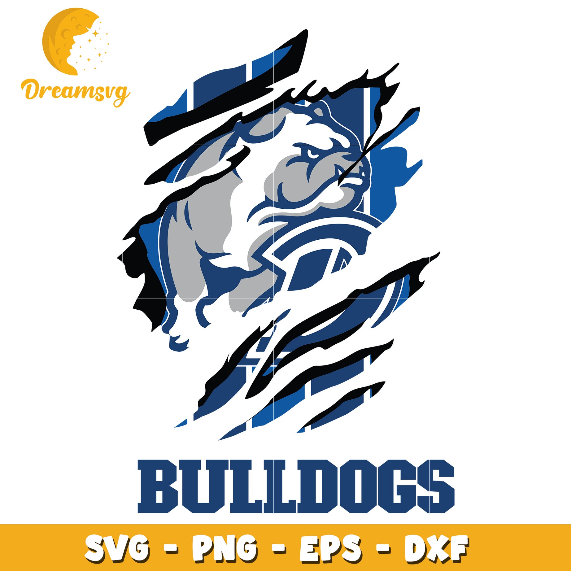 Bulldogs SVG Design for Sports Team Graphics and Crafts