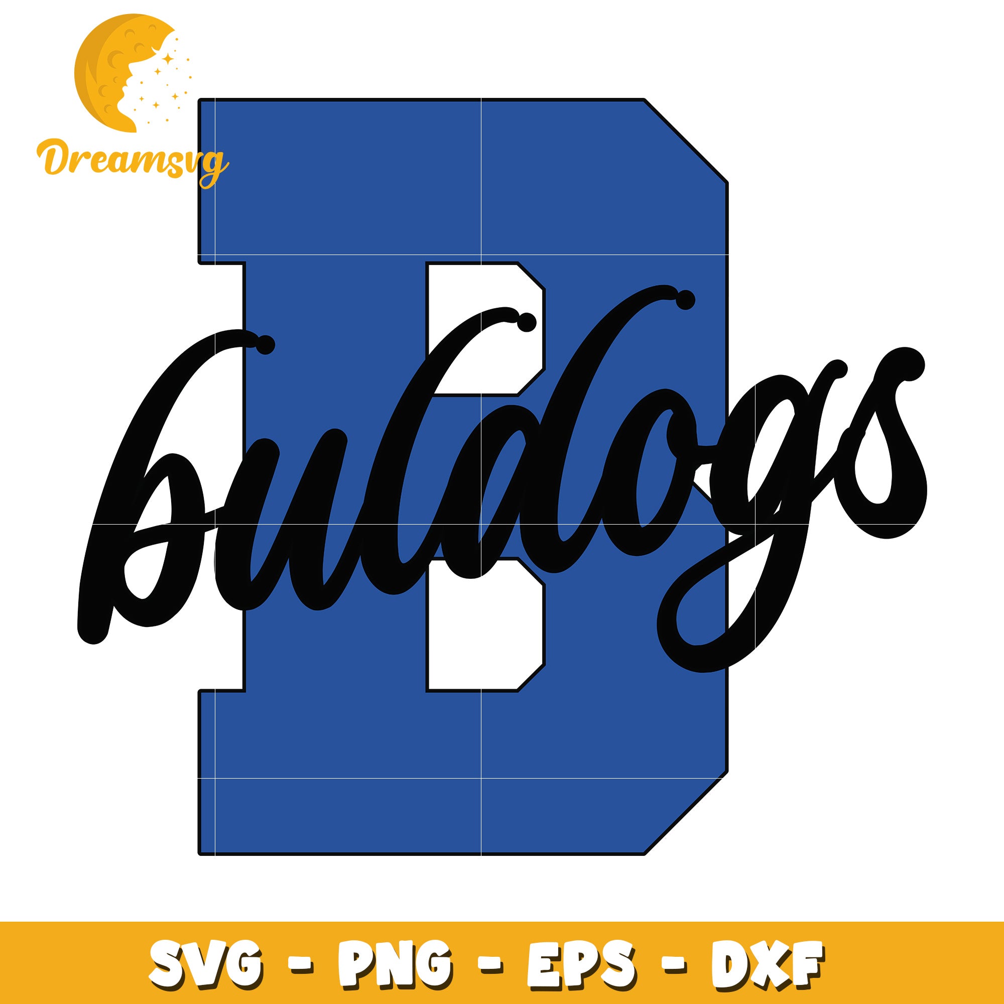 Bulldogs SVG PNG EPS DXF Cut File