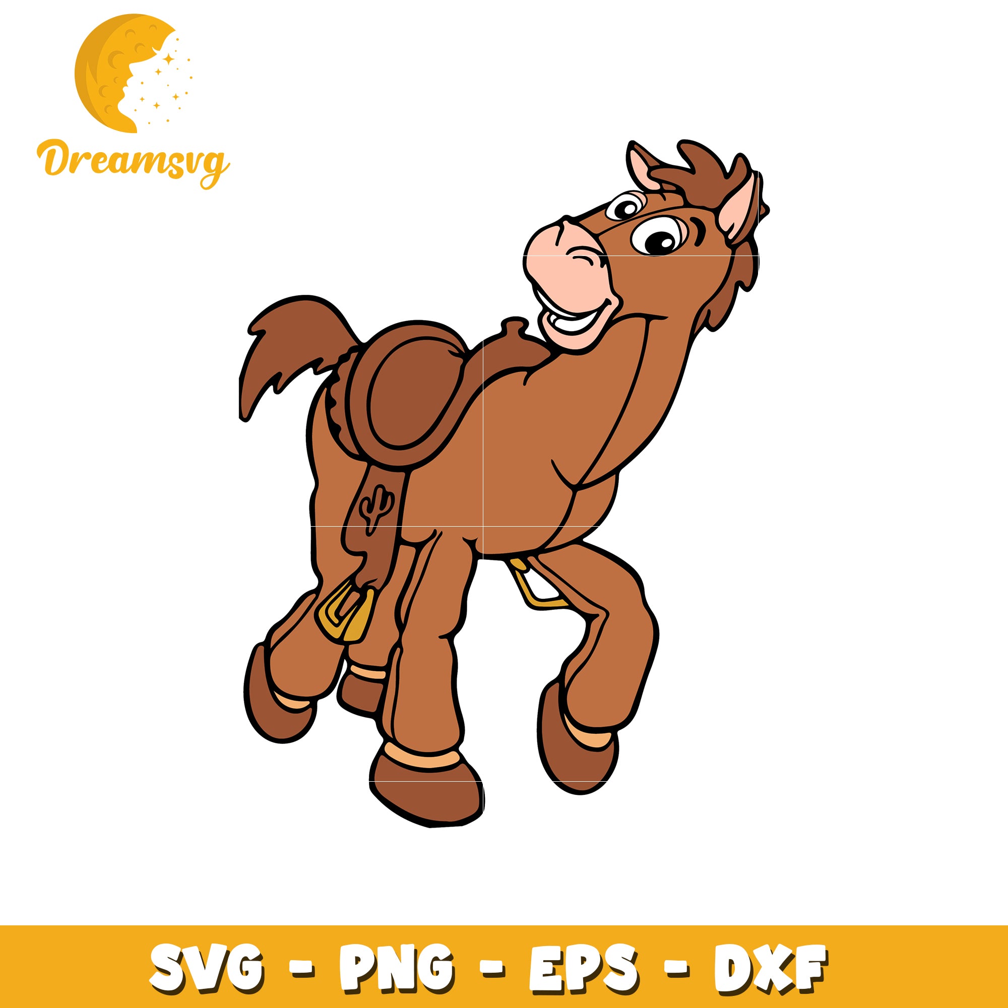 Bullseye Horse SVG Cut File