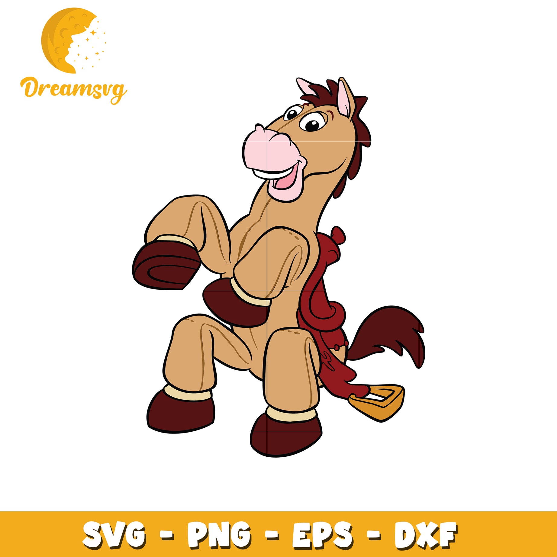 Bullseye Toy Story Horse SVG Cut File