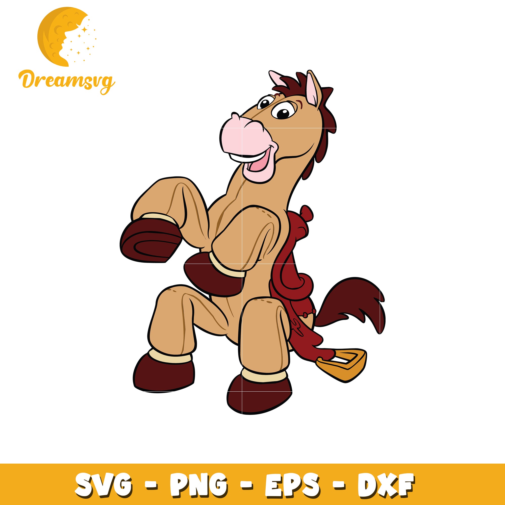 Bullseye Toy Story Horse SVG Cut File
