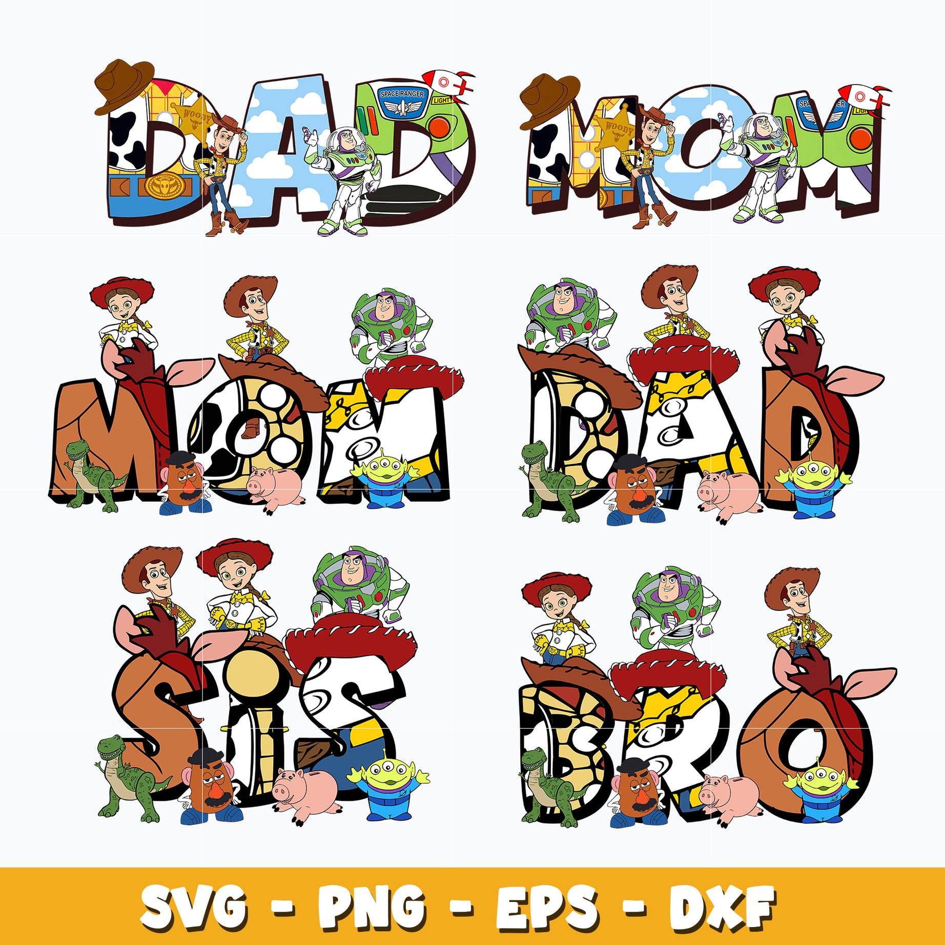 Disney toy story bundle svg, Toy Story svg, Disney cartoon svg, Digital download
