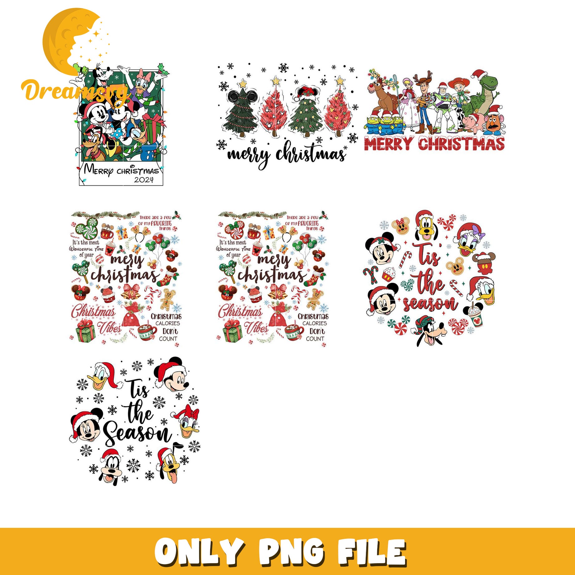 Bundle of Christmas PNG Designs for Holiday Cheer