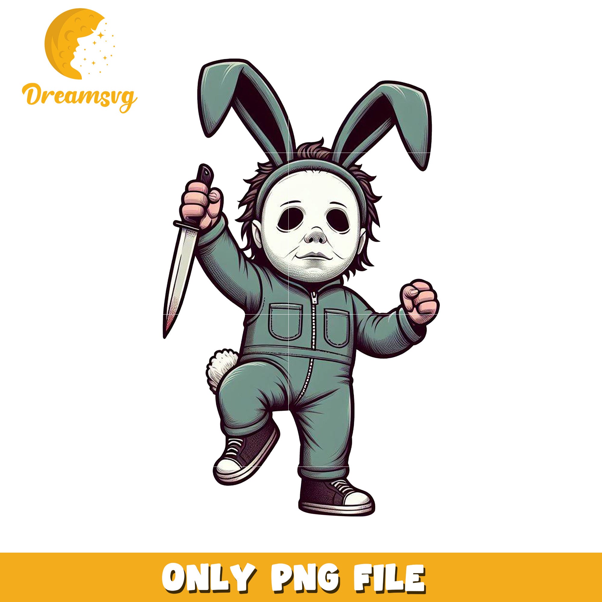 Bunny Costume Killer Character PNG File for Sale Online