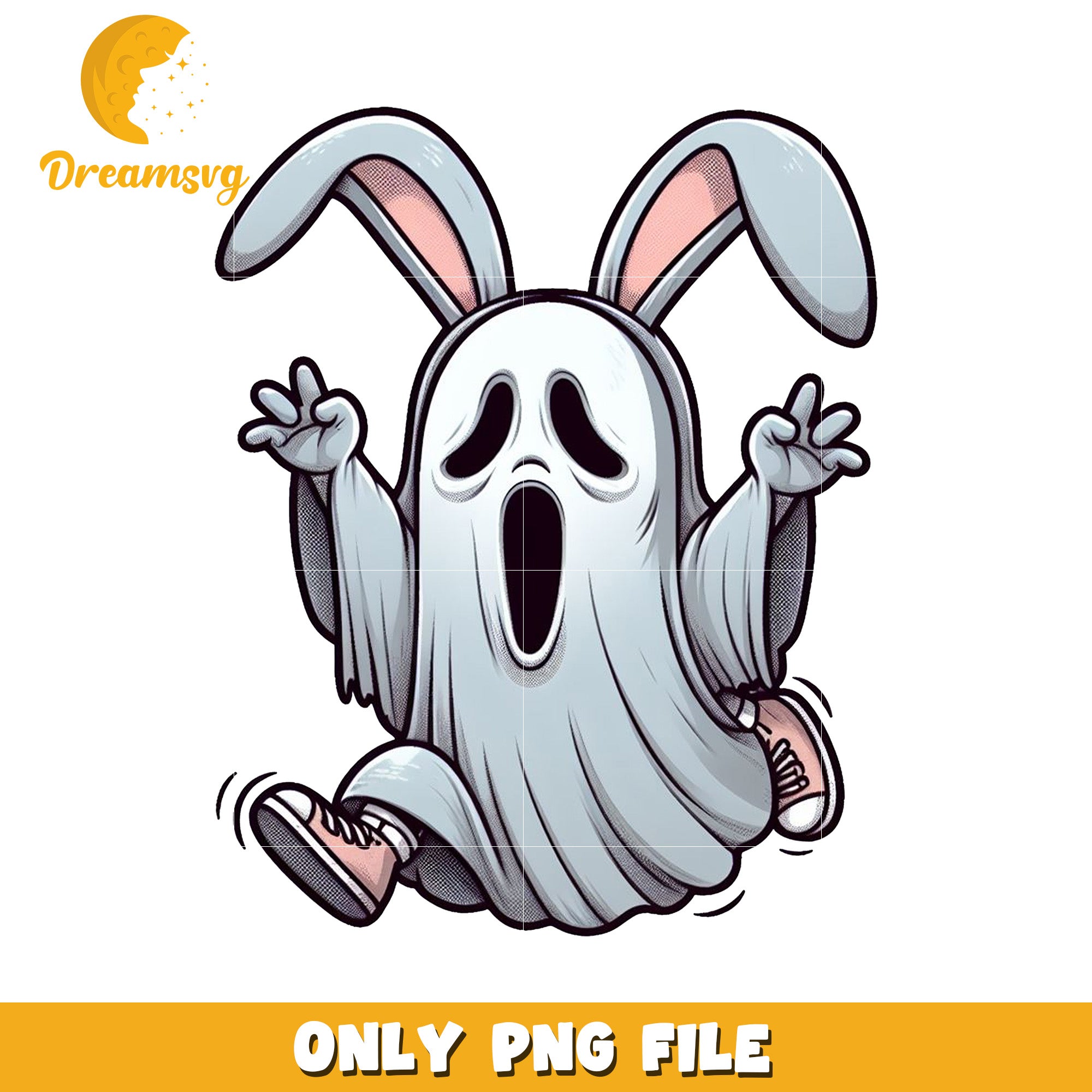 Bunny Ghost PNG Halloween Costume – DreamSVG Store