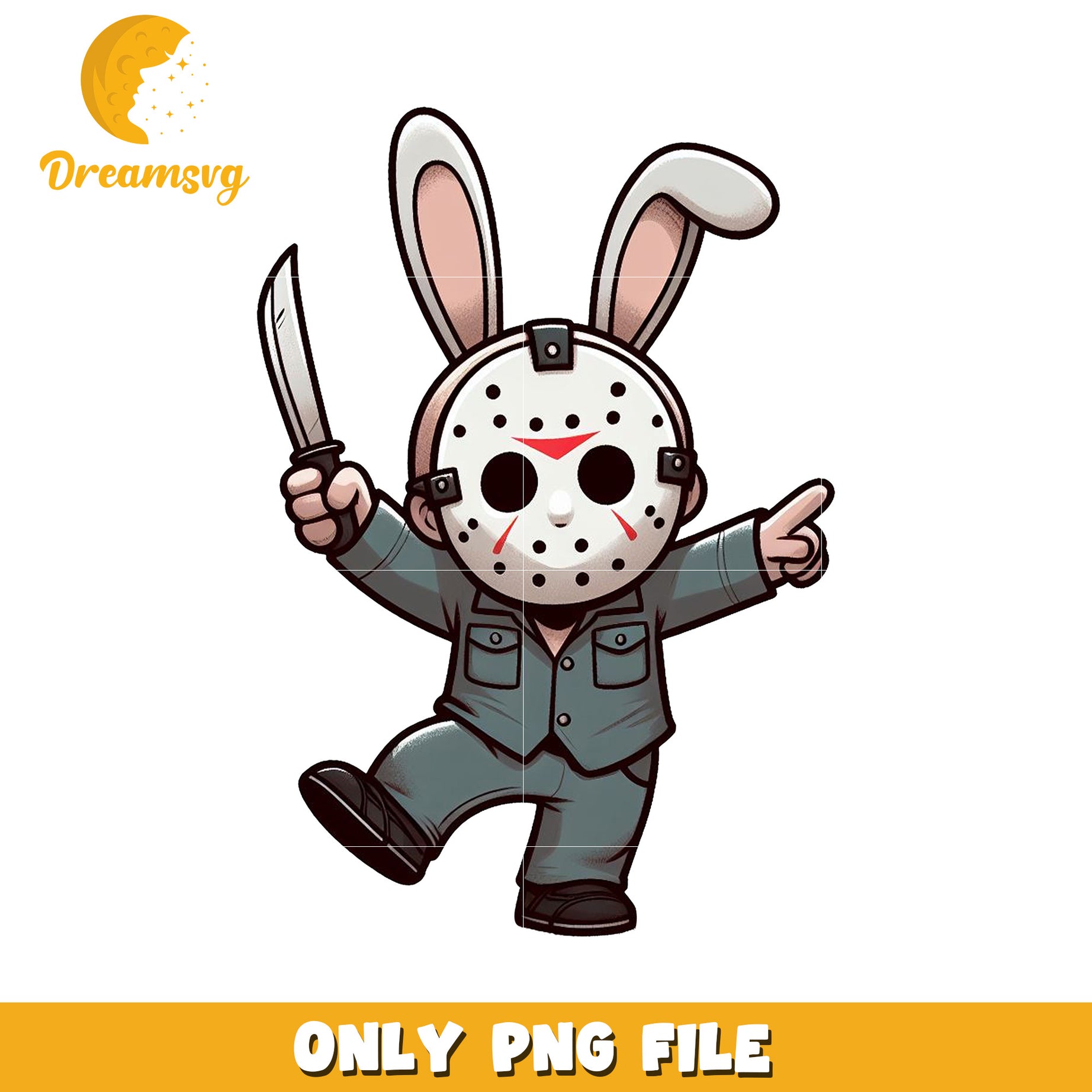 Bunny Jason PNG Halloween Costume