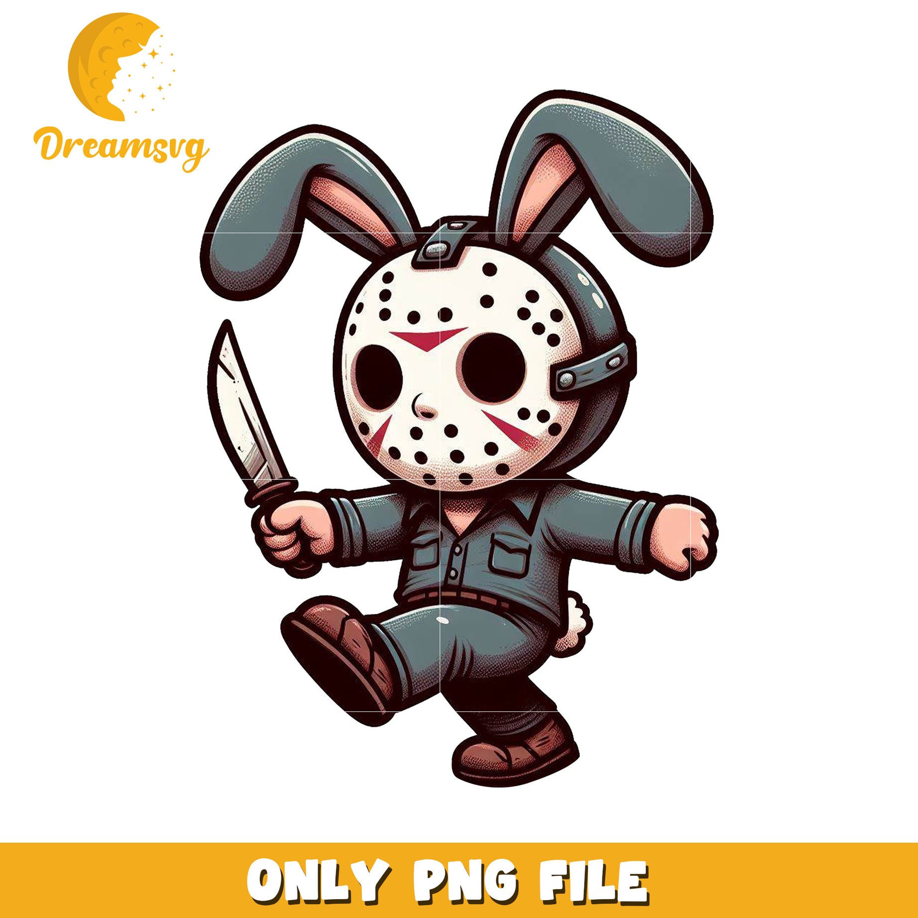Bunny Jason PNG Horror Clipart
