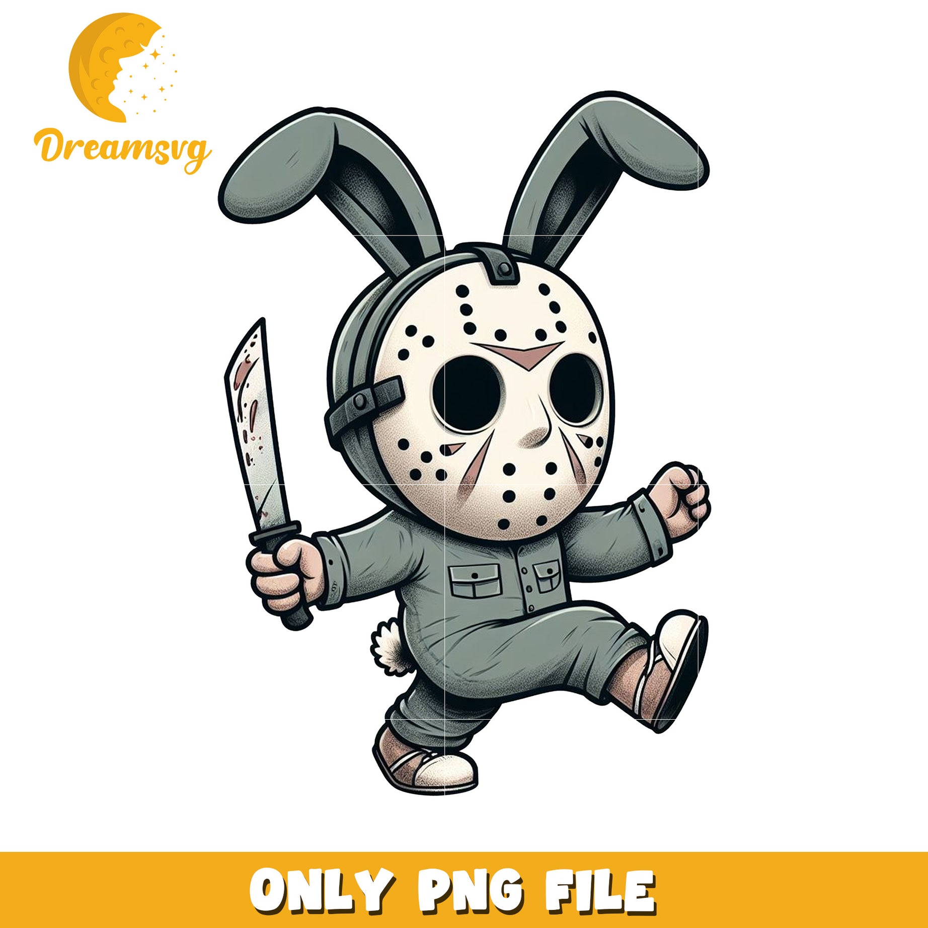 Bunny Jason PNG Sublimation Design