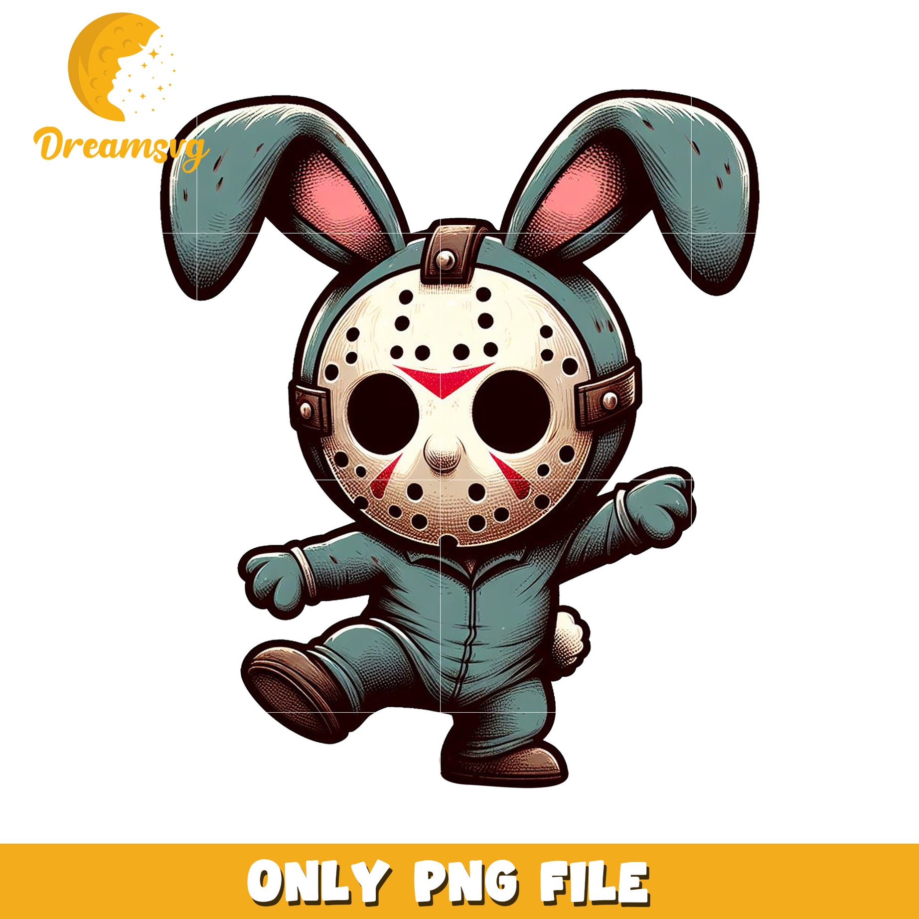 Bunny Mask PNG Sublimation Design