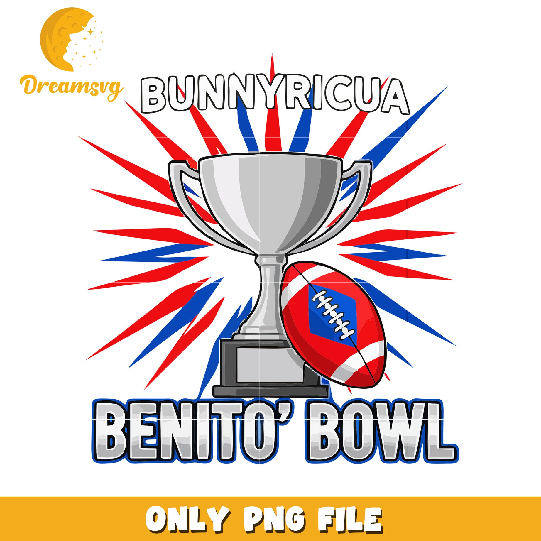Bunnyricua benito bowl png,  benito bowl png, nfl fan art png