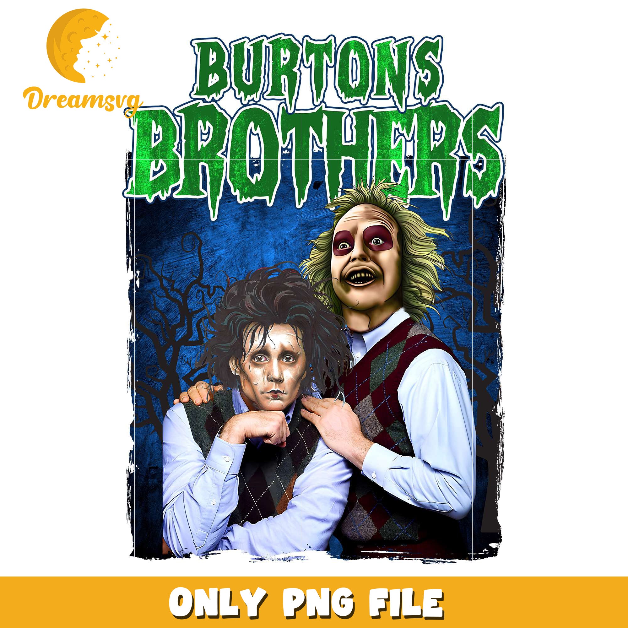 Burtons brothers png, halloween decor​ png, halloween background​​ png