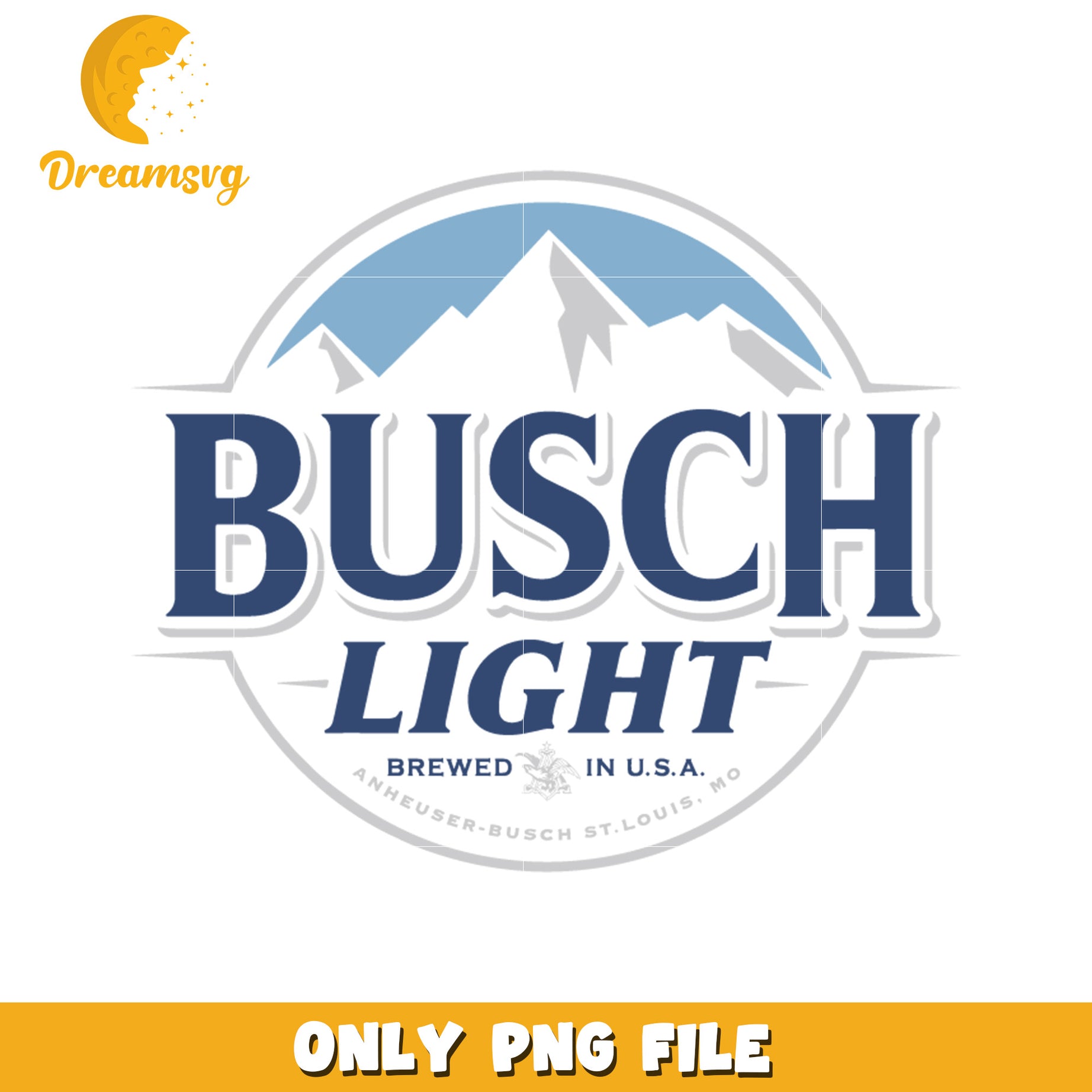 Busch light design png, light beer png, american beer png