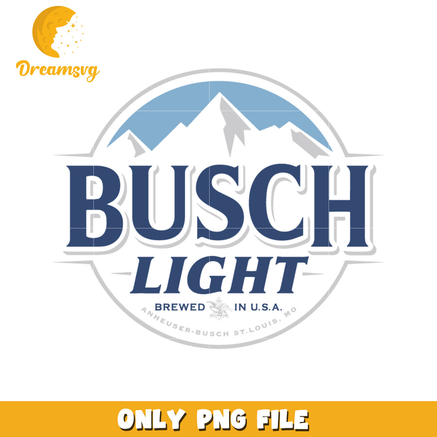 Busch light design png, light beer png, american beer png