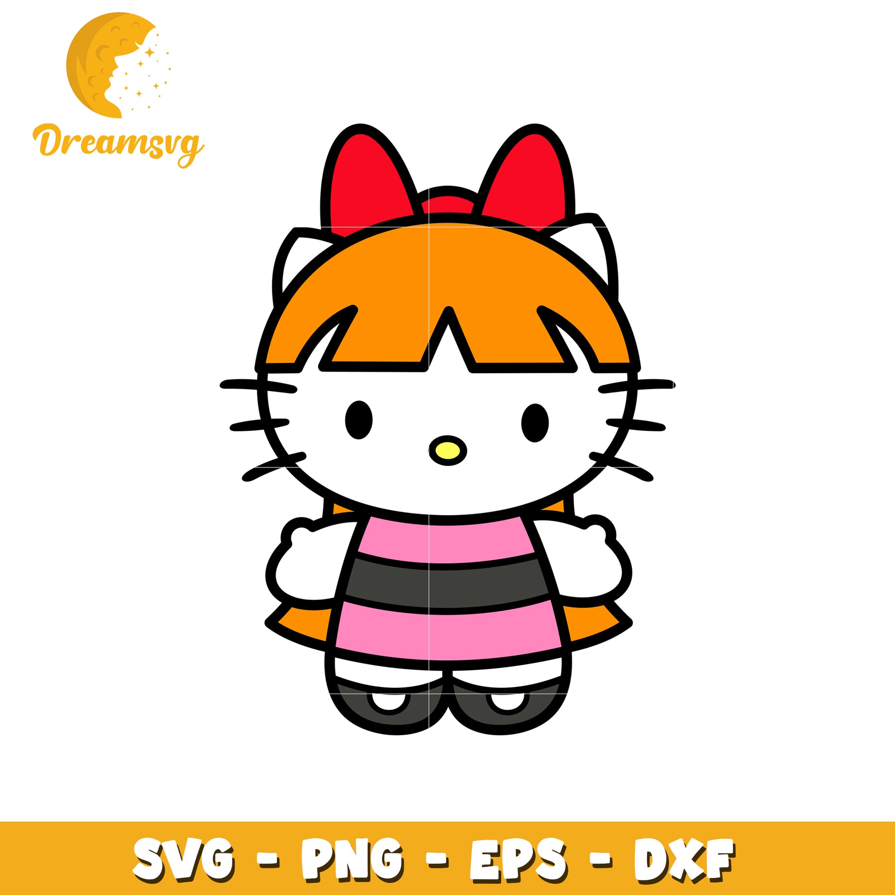 Buttercup Hello Kitty SVG PNG EPS DXF