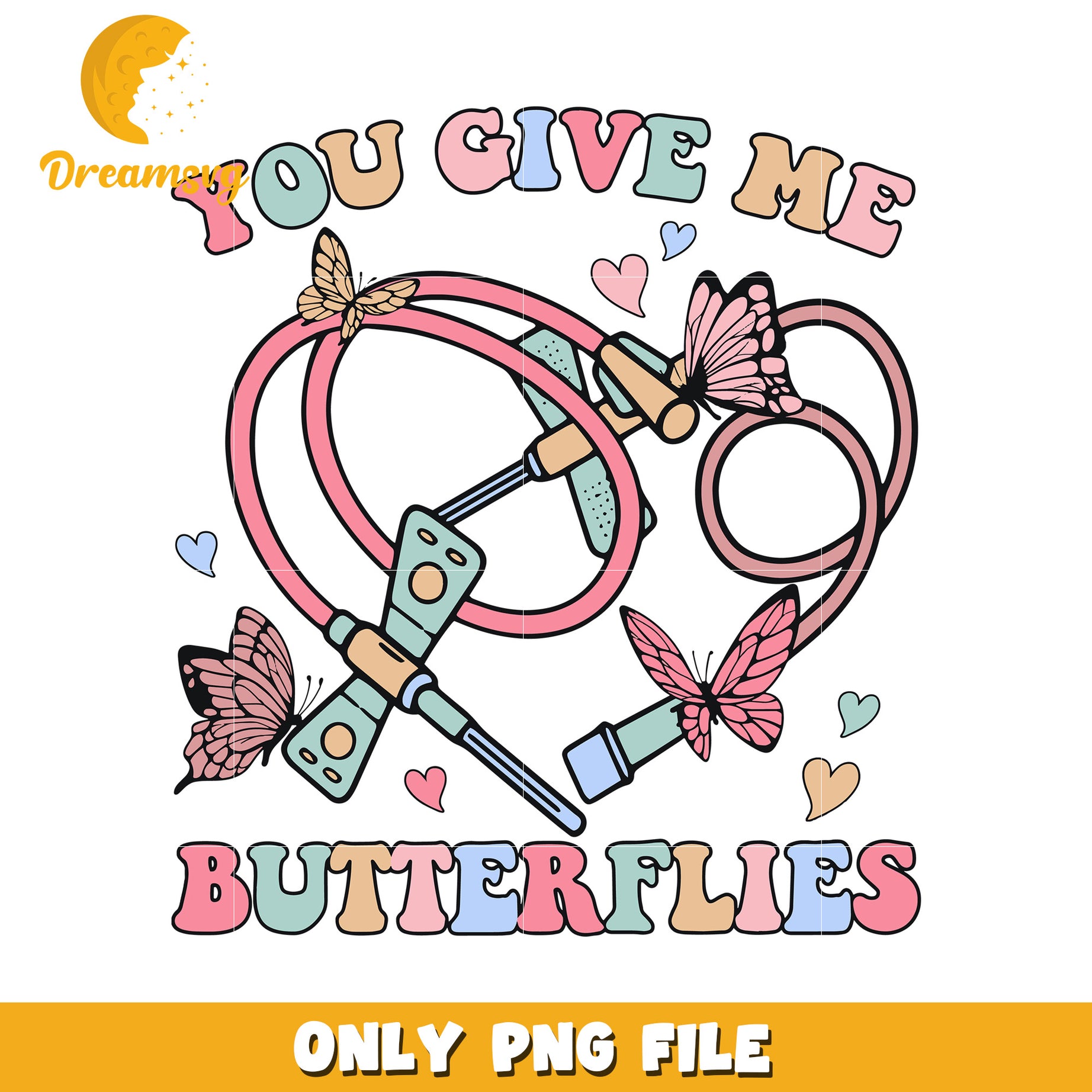 Butterflies PNG Sublimation Design