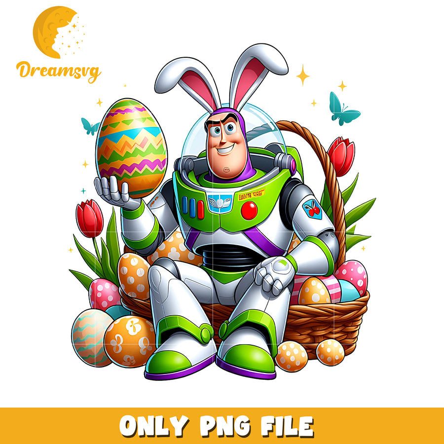 Buzz Lightyear Easter Bunny PNG Image