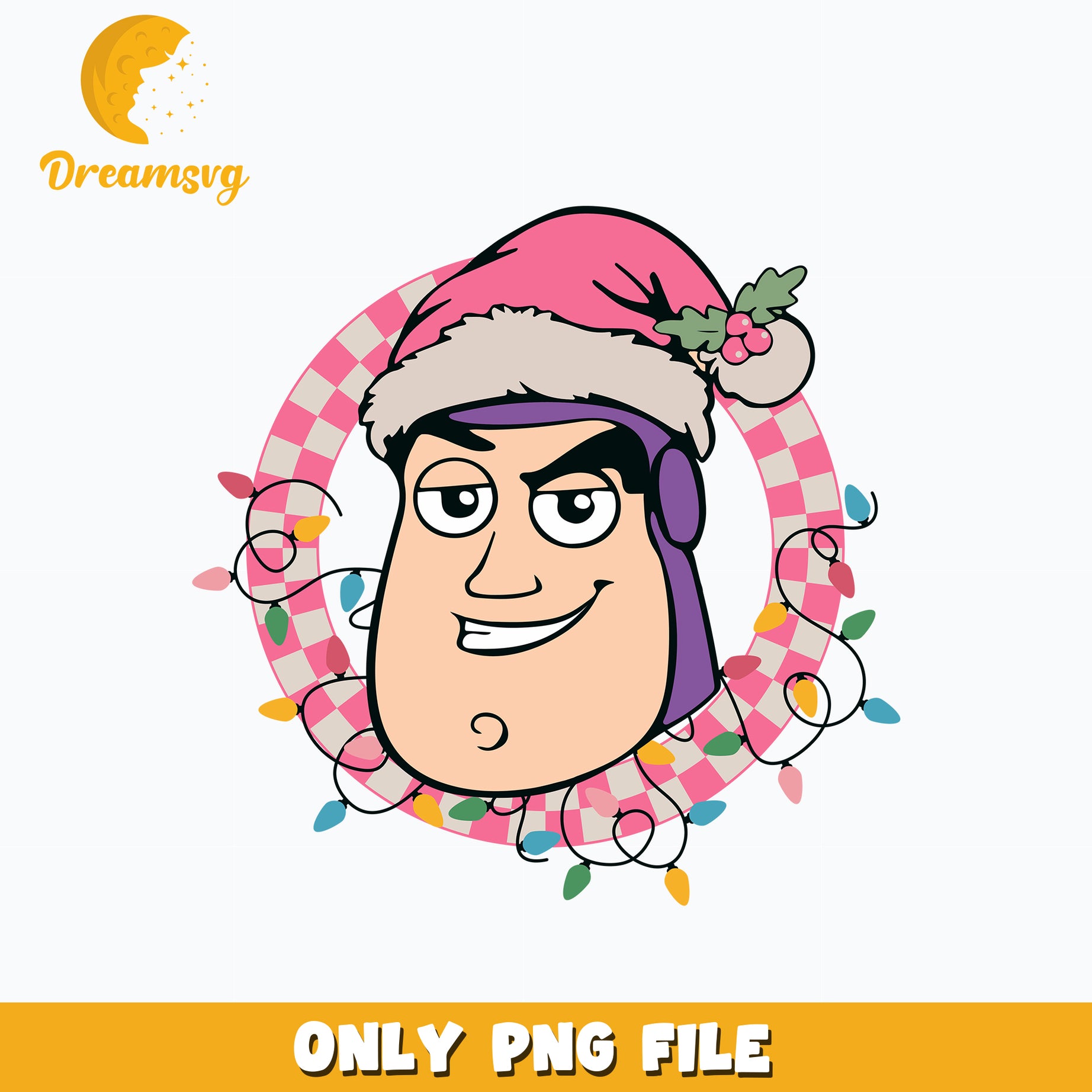 Buzz Lightyear Pink Christmas png