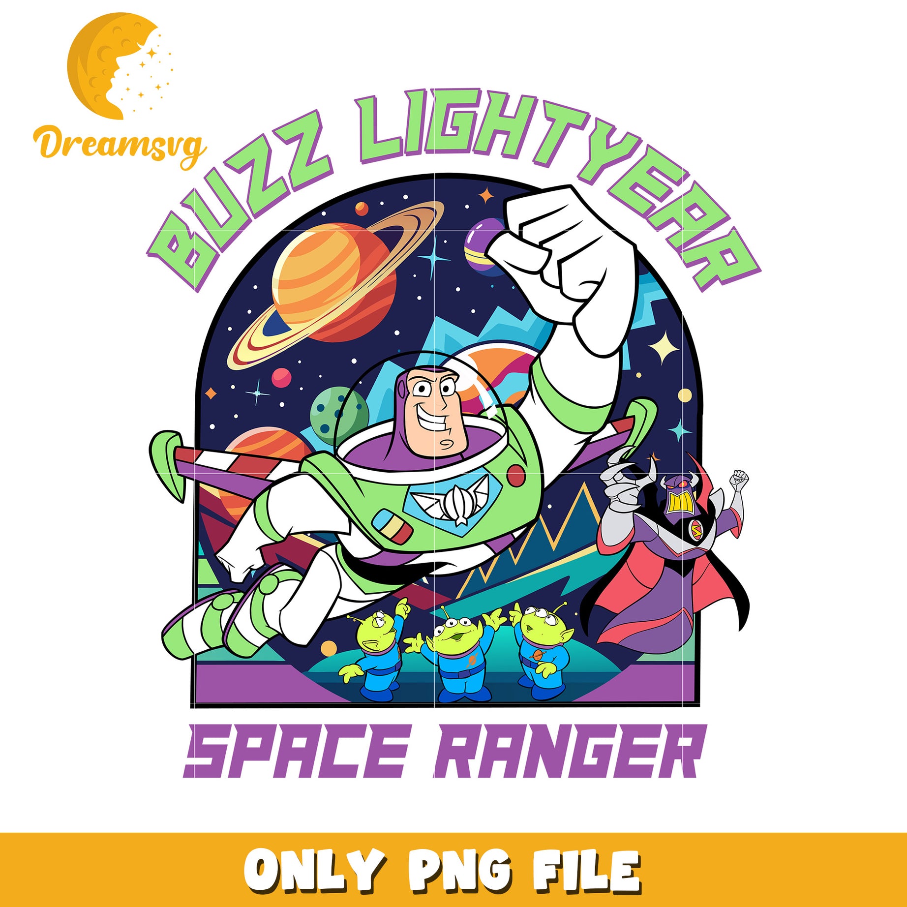 Buzz Lightyear Space Ranger PNG File for Fans and Crafts