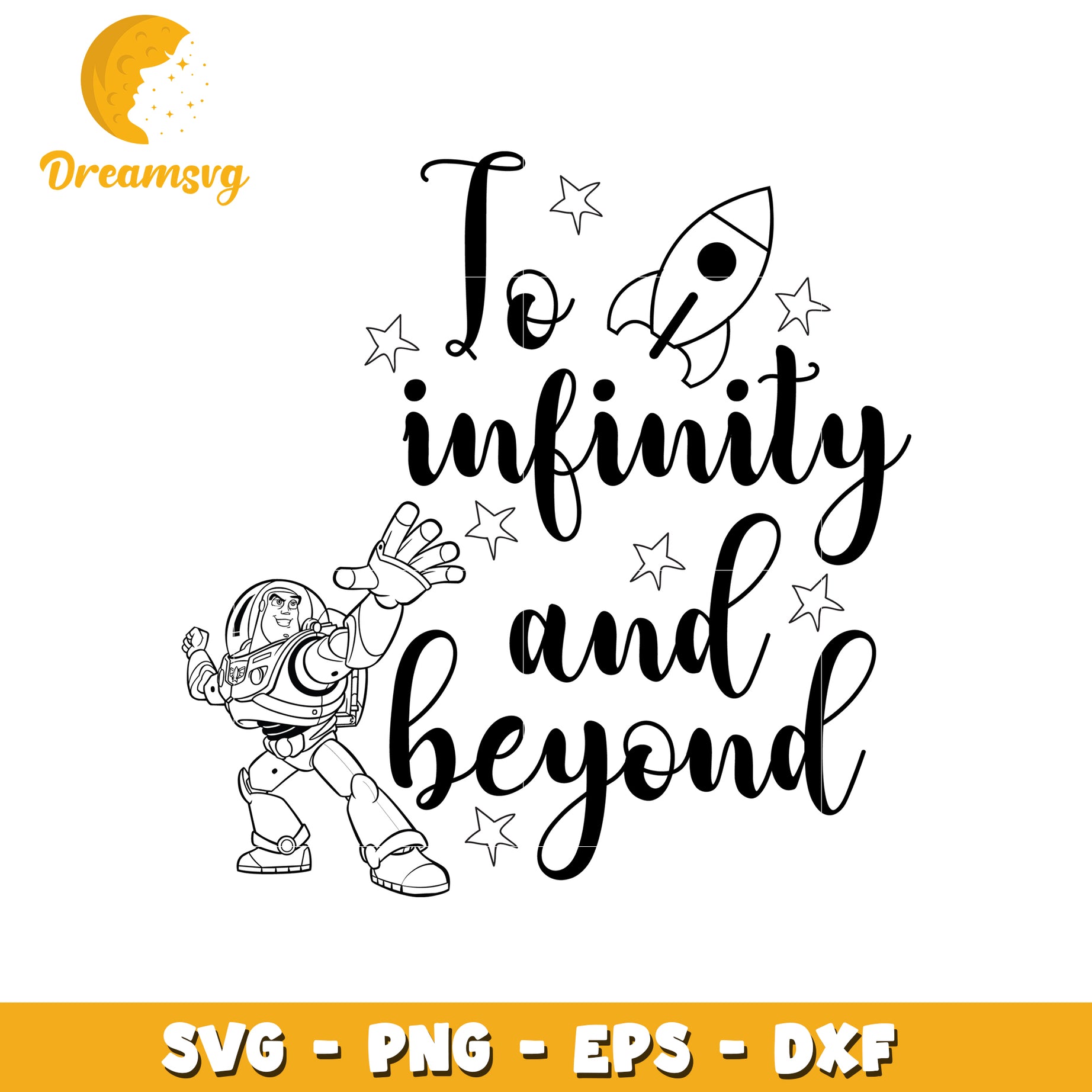 Buzz Lightyear To Infinity SVG