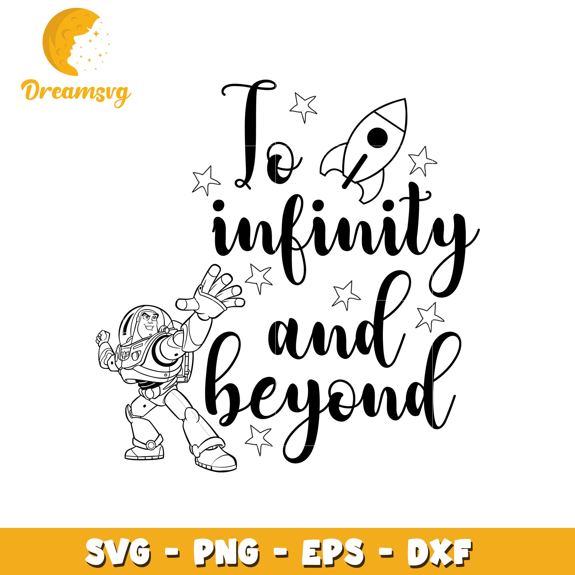 Buzz Lightyear To Infinity SVG