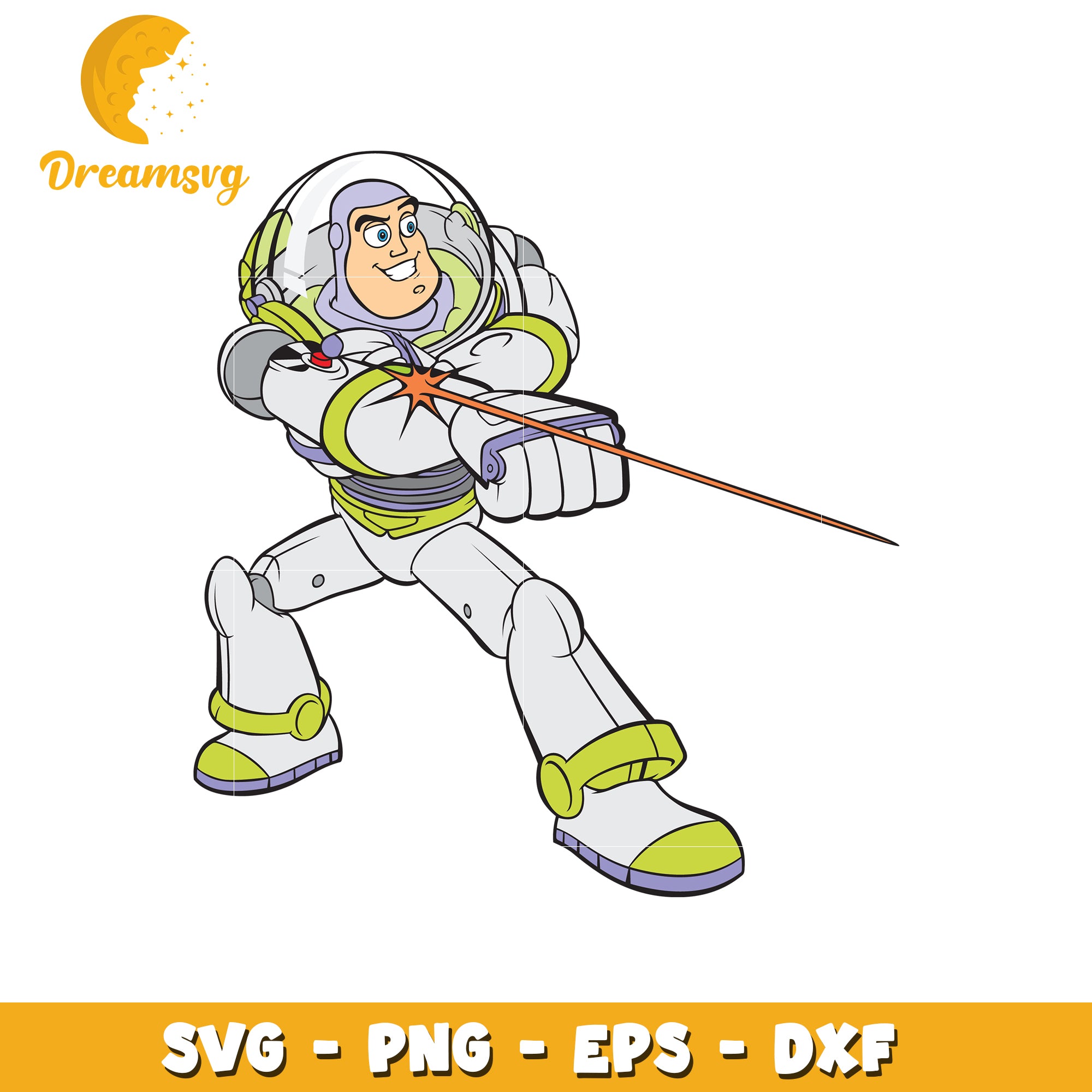 Buzz Lightyear Vector SVG Design for Crafting Projects