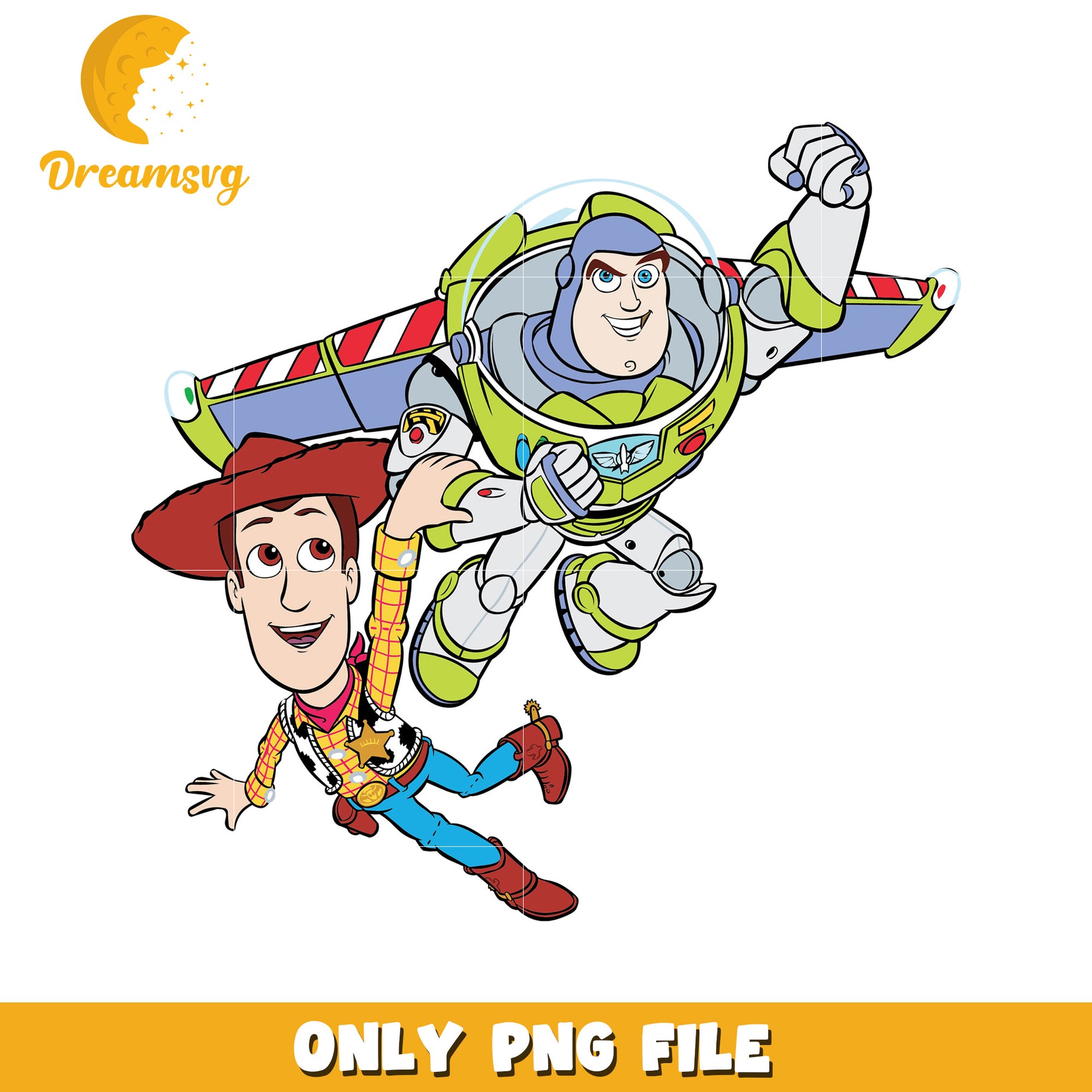 Buzz and Woody PNG File for Kids Creative Projects