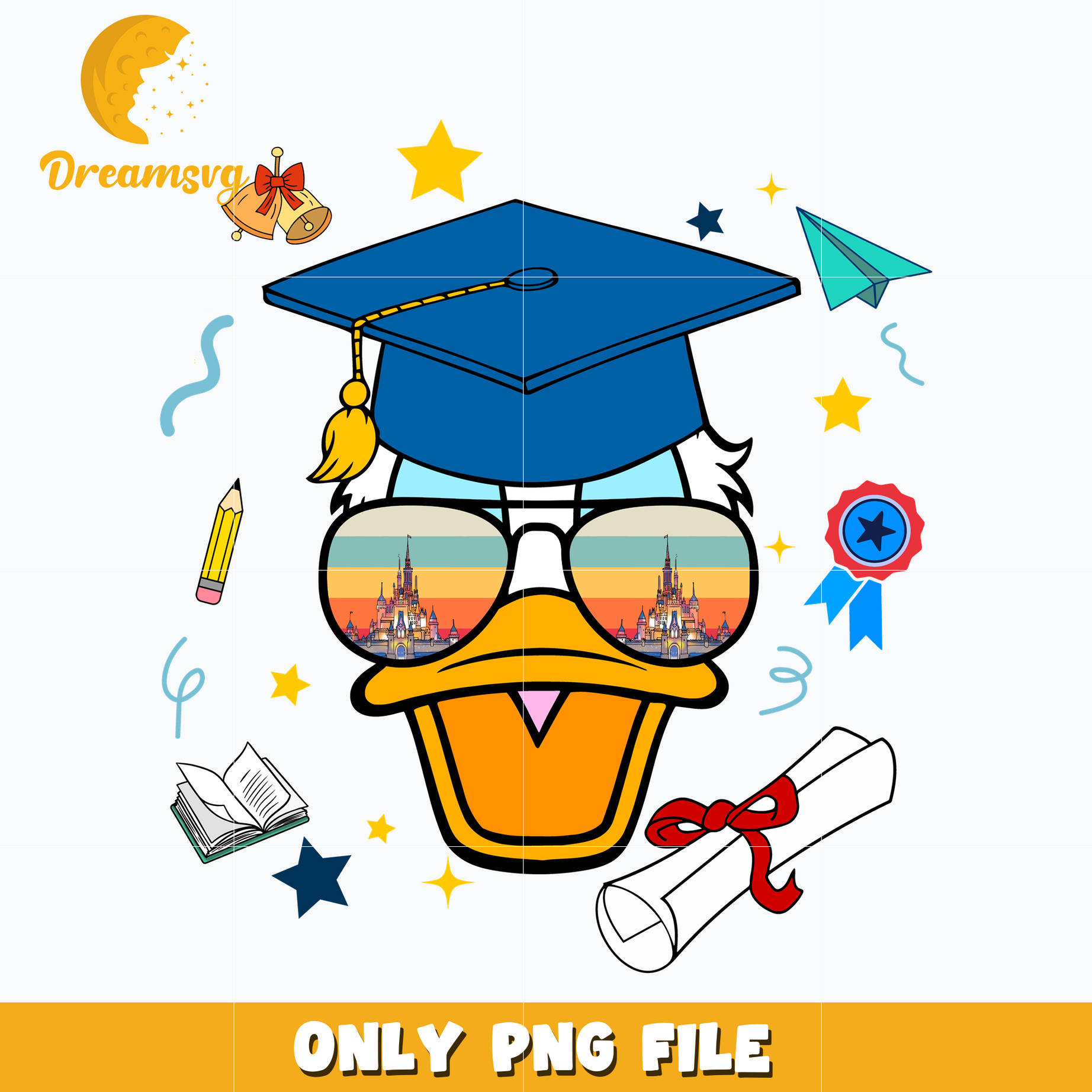 Donald Duck Graduation png