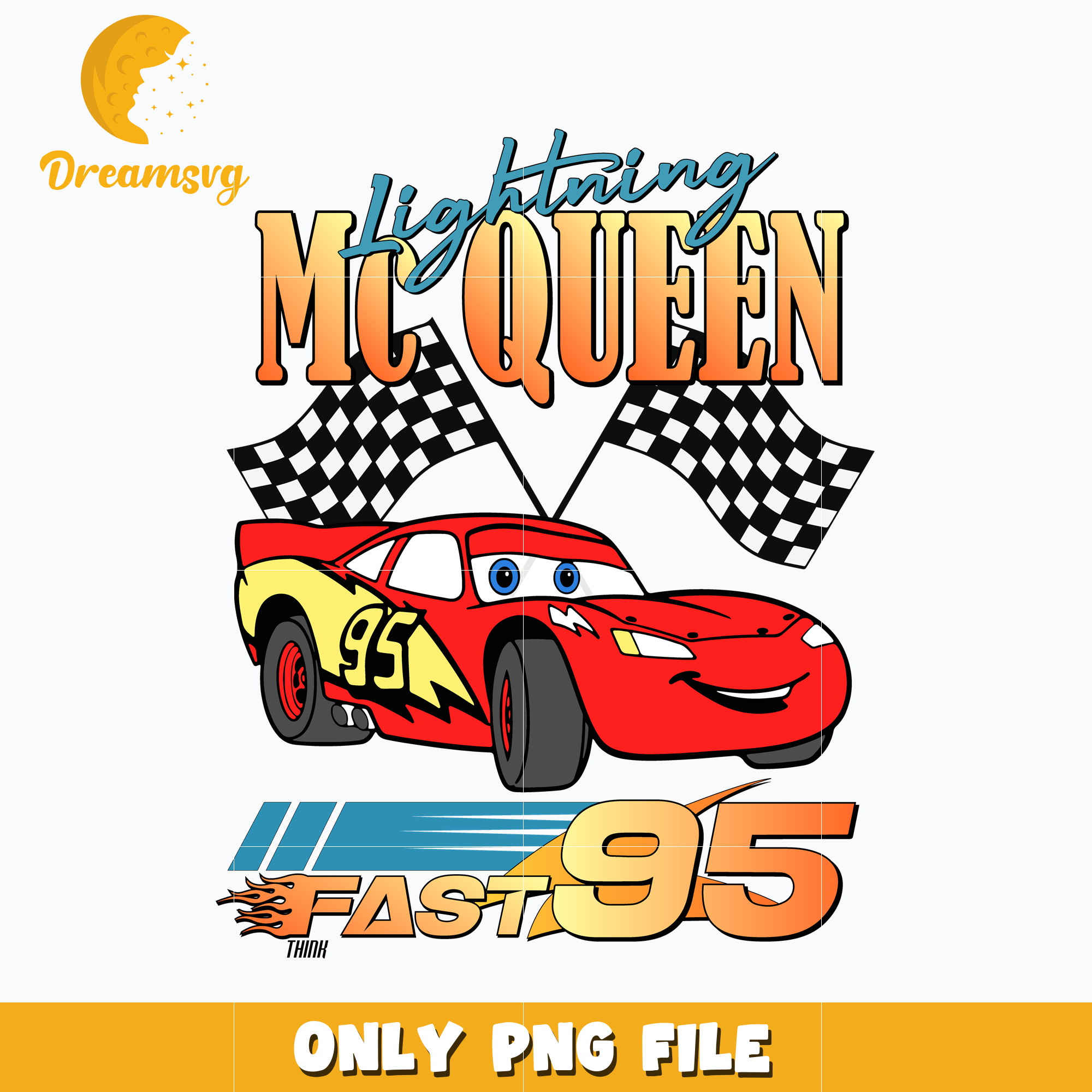 Lightning McQueen fast 95 png