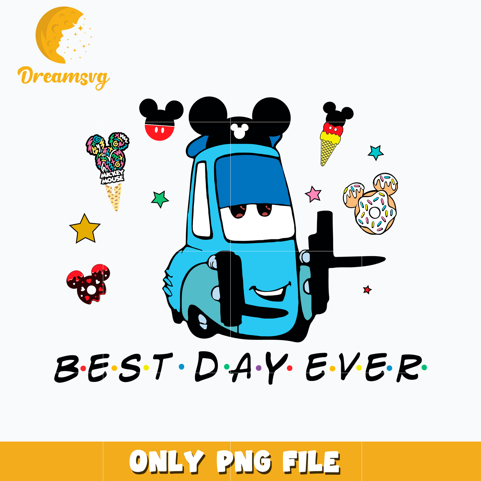 Guido Best day ever png, disney cars png