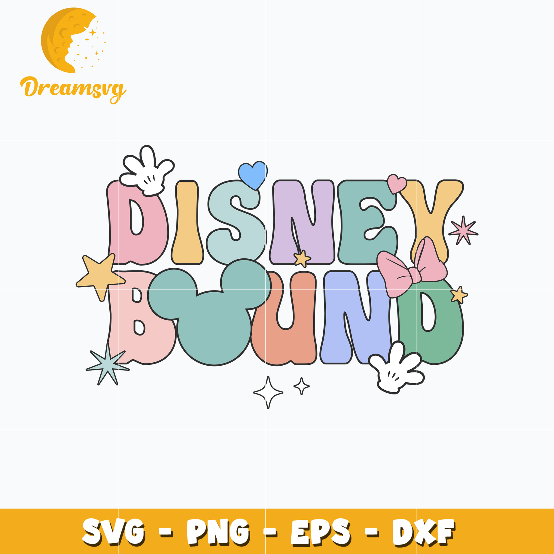 Mickey mouse disney bound svg