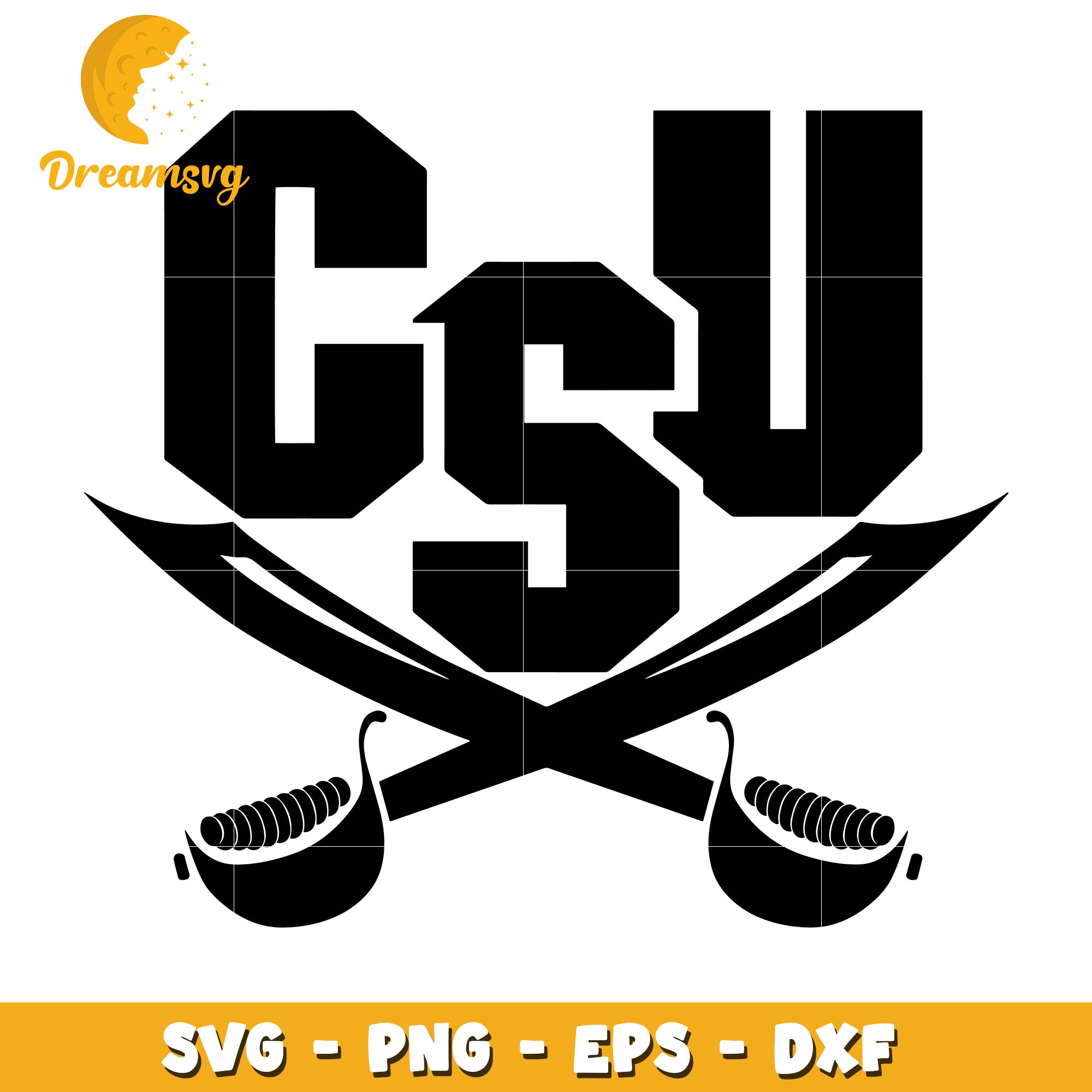 CSU Pirates SVG PNG EPS DXF Cut File