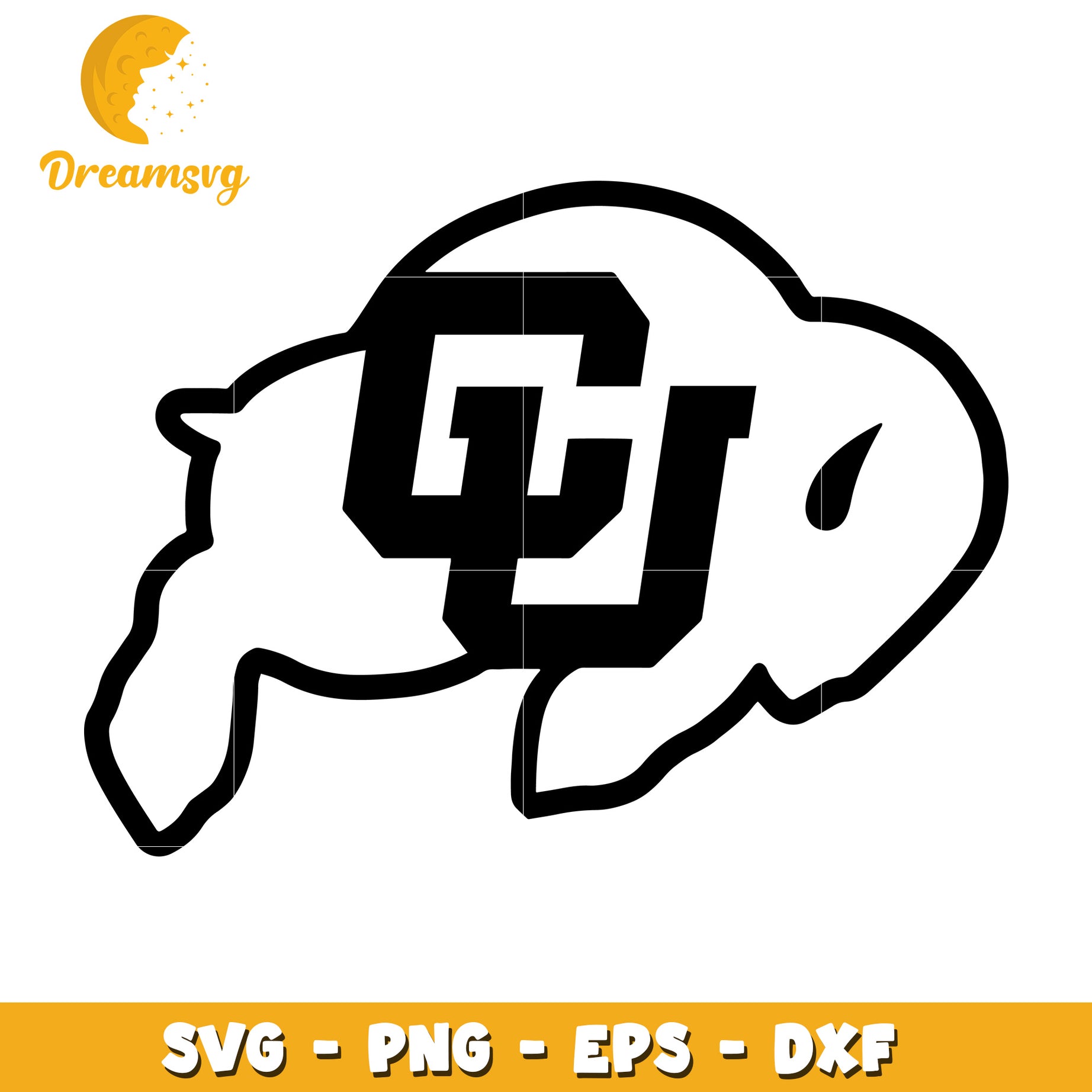 CU Buffalo SVG Cut File PNG EPS DXF
