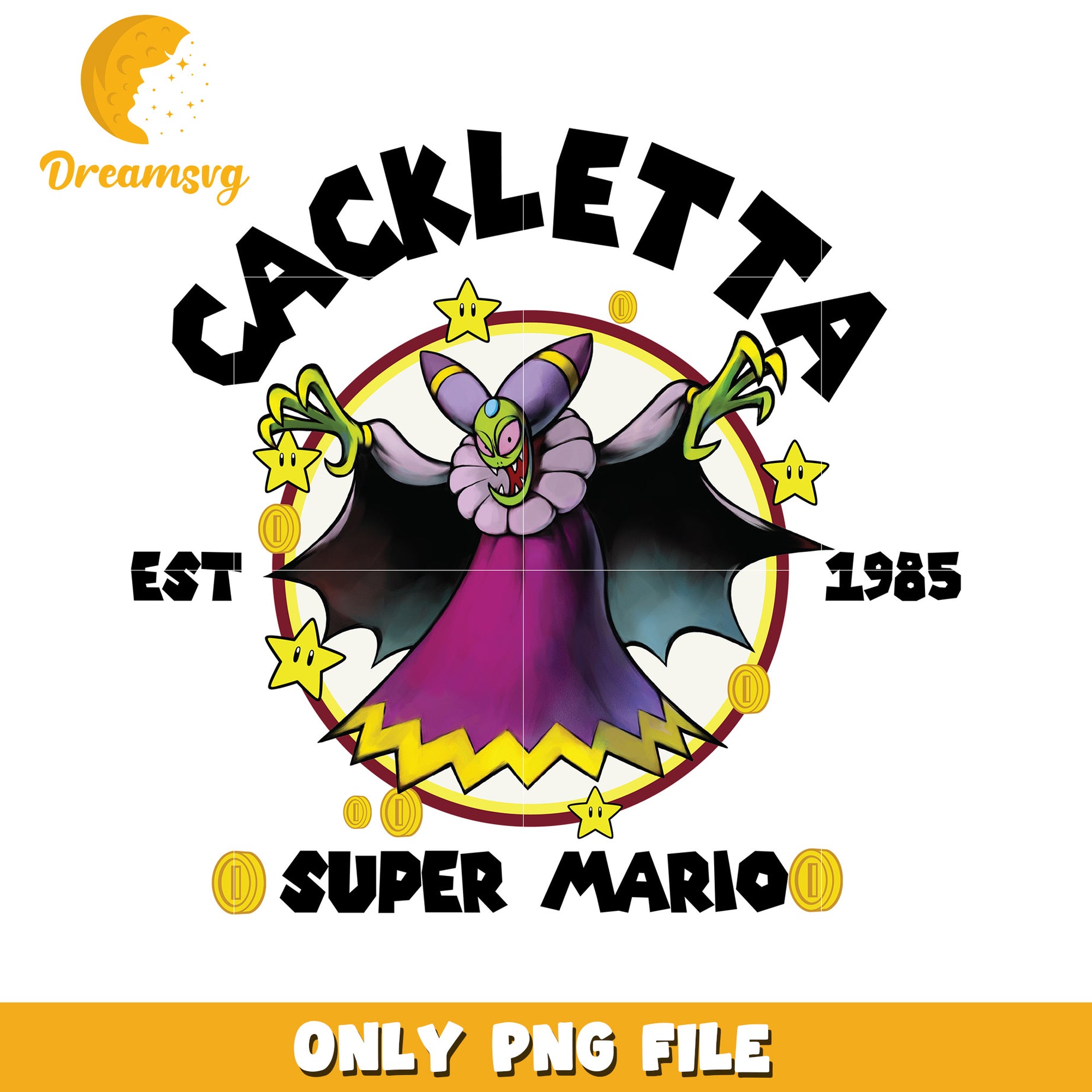 Cackletta super mario est 1985 png, super mario characters png, vintage mario design png