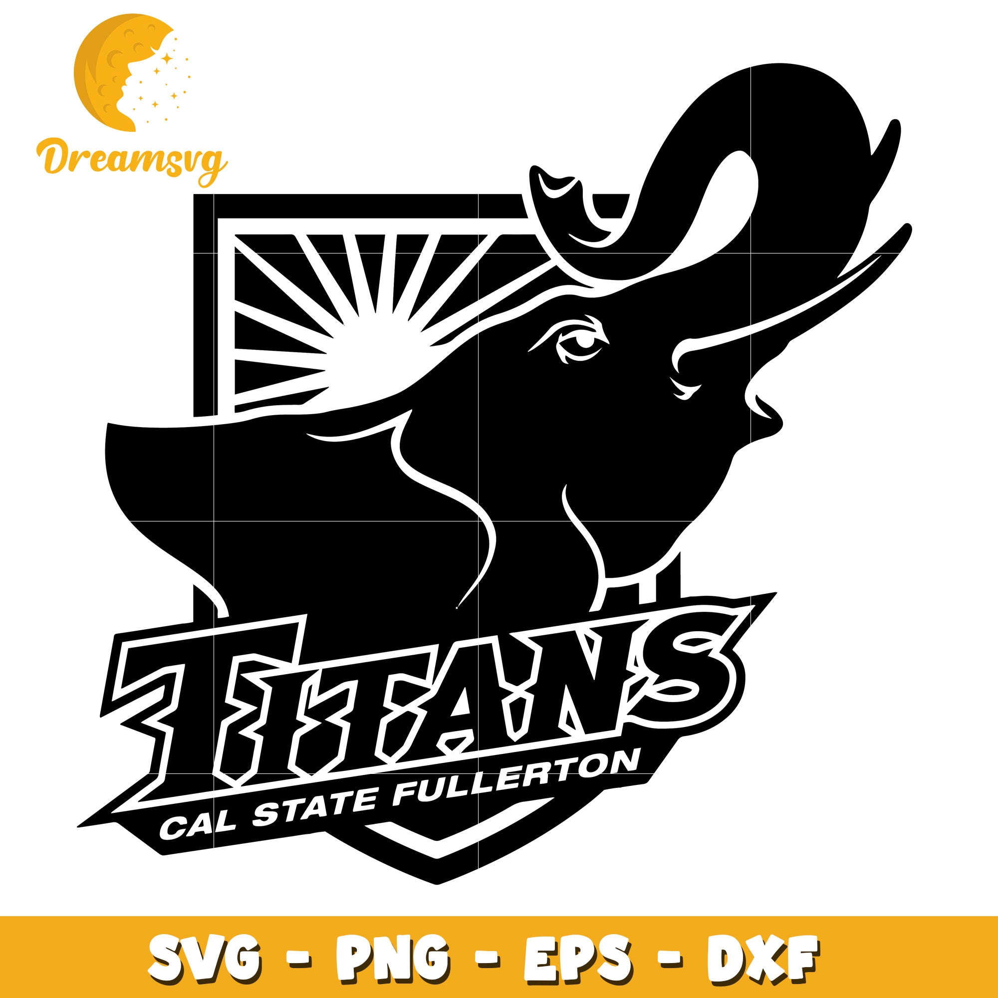 Cal State Fullerton Titans SVG Cut File