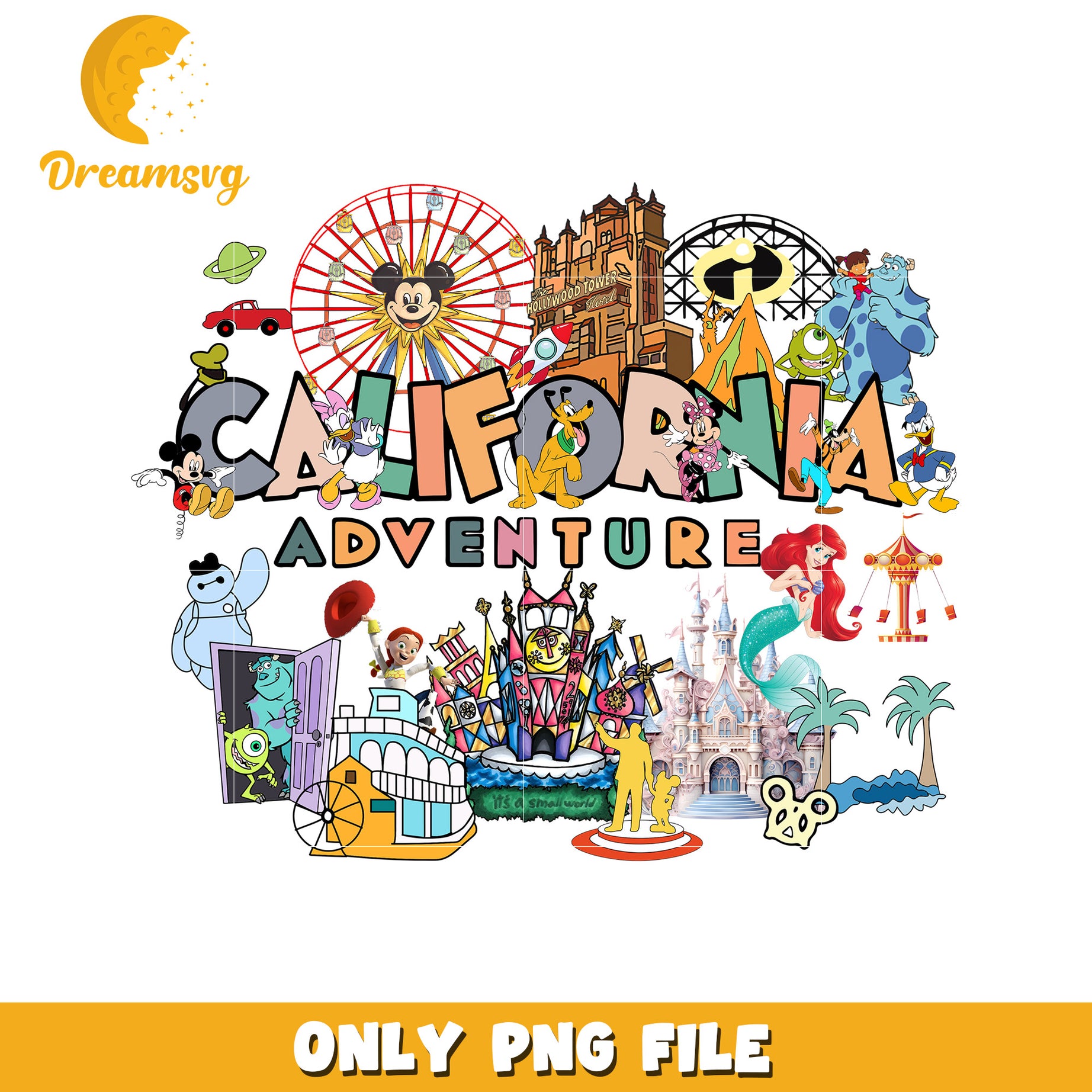 California Adventure PNG Sublimation