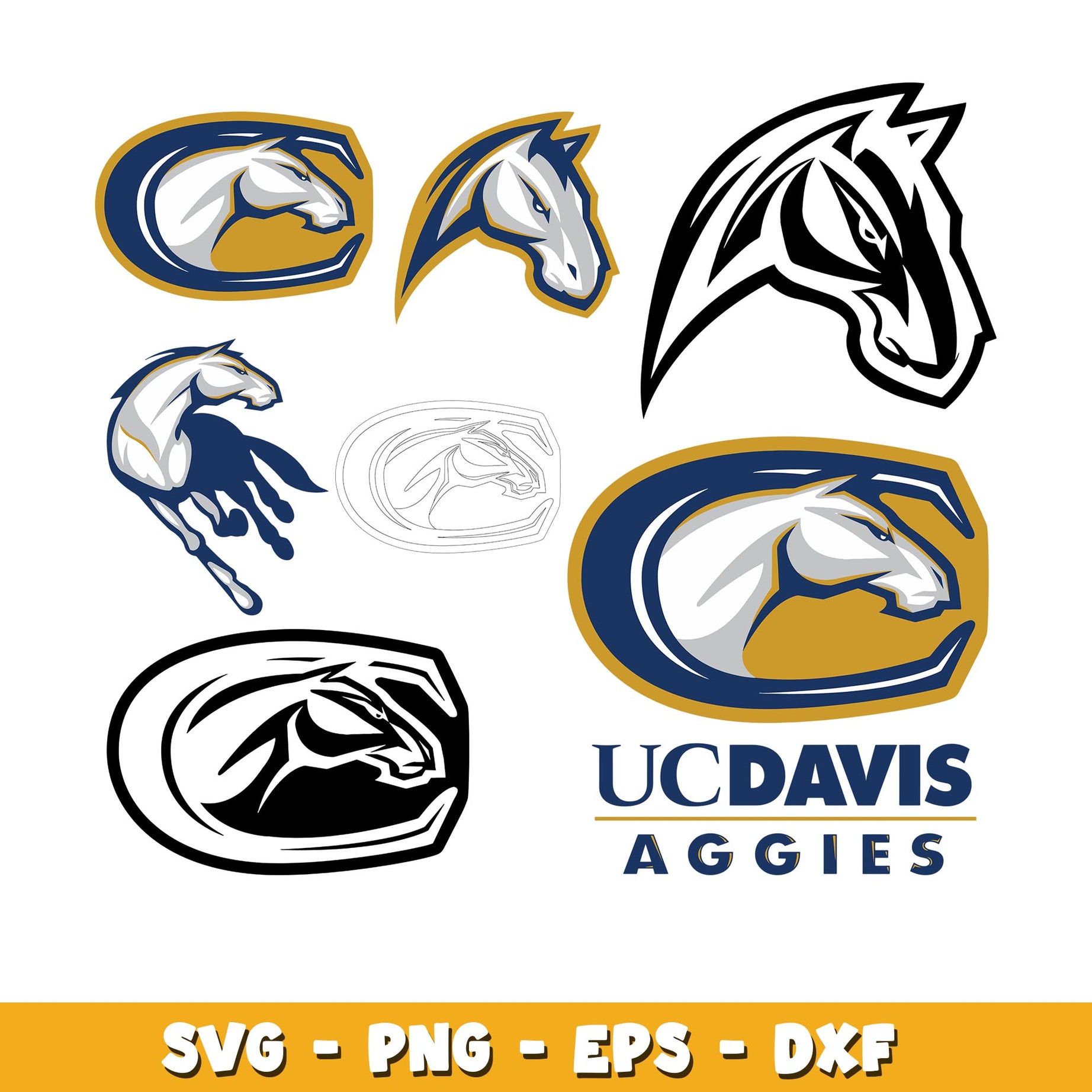 California Davis Aggies Bundle svg, California Davis Aggies logo svg, ncaa svg 