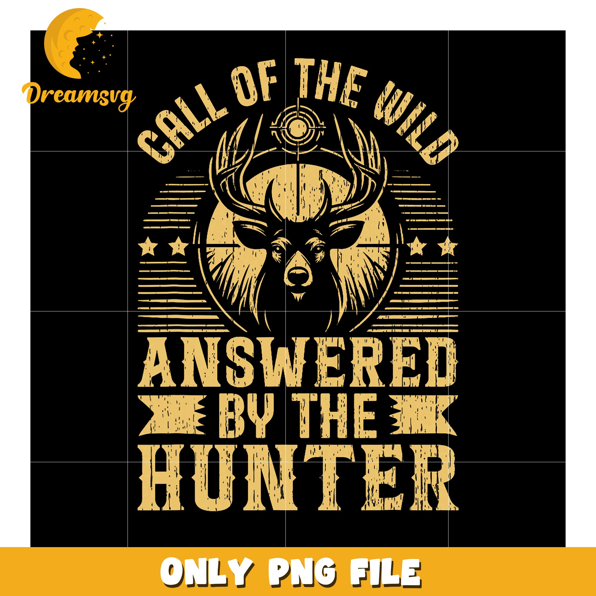 Call of the Wild Hunter PNG Design