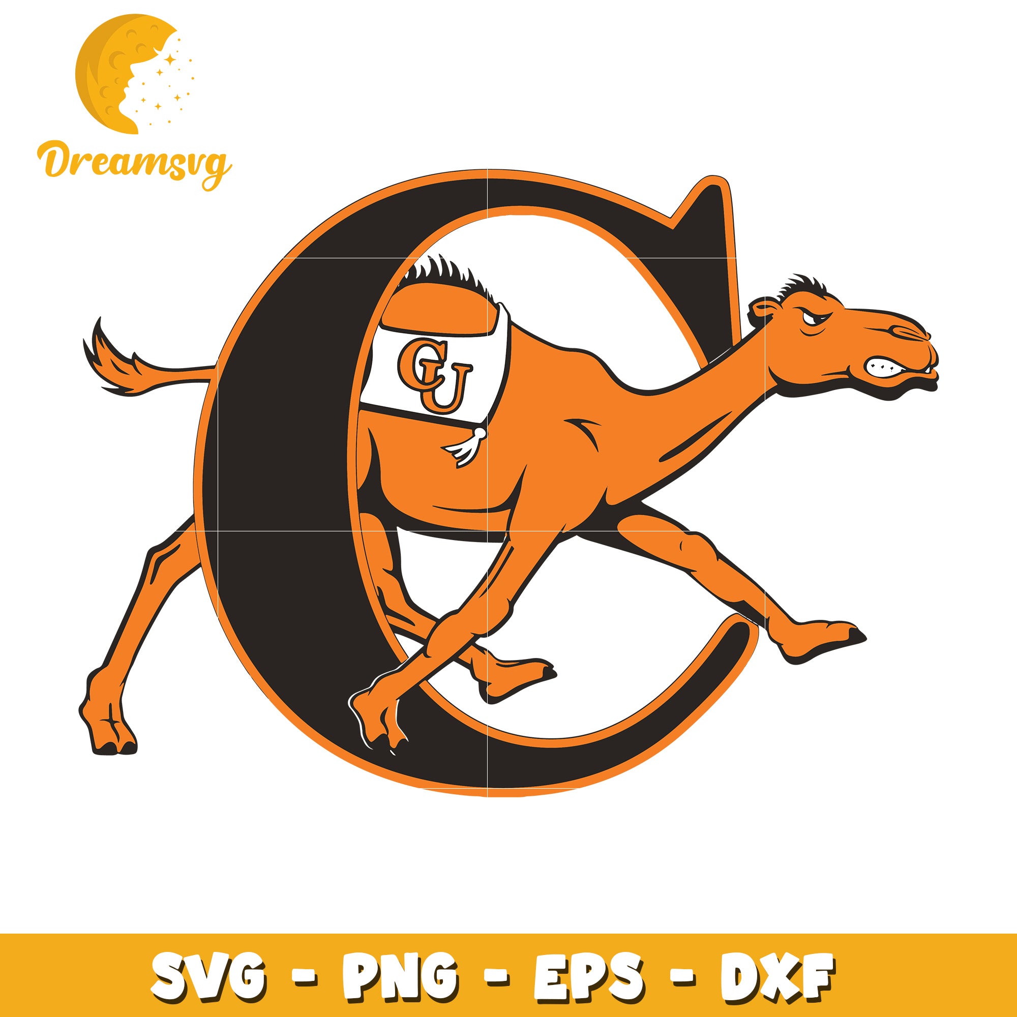 Camel Letter C SVG PNG EPS DXF