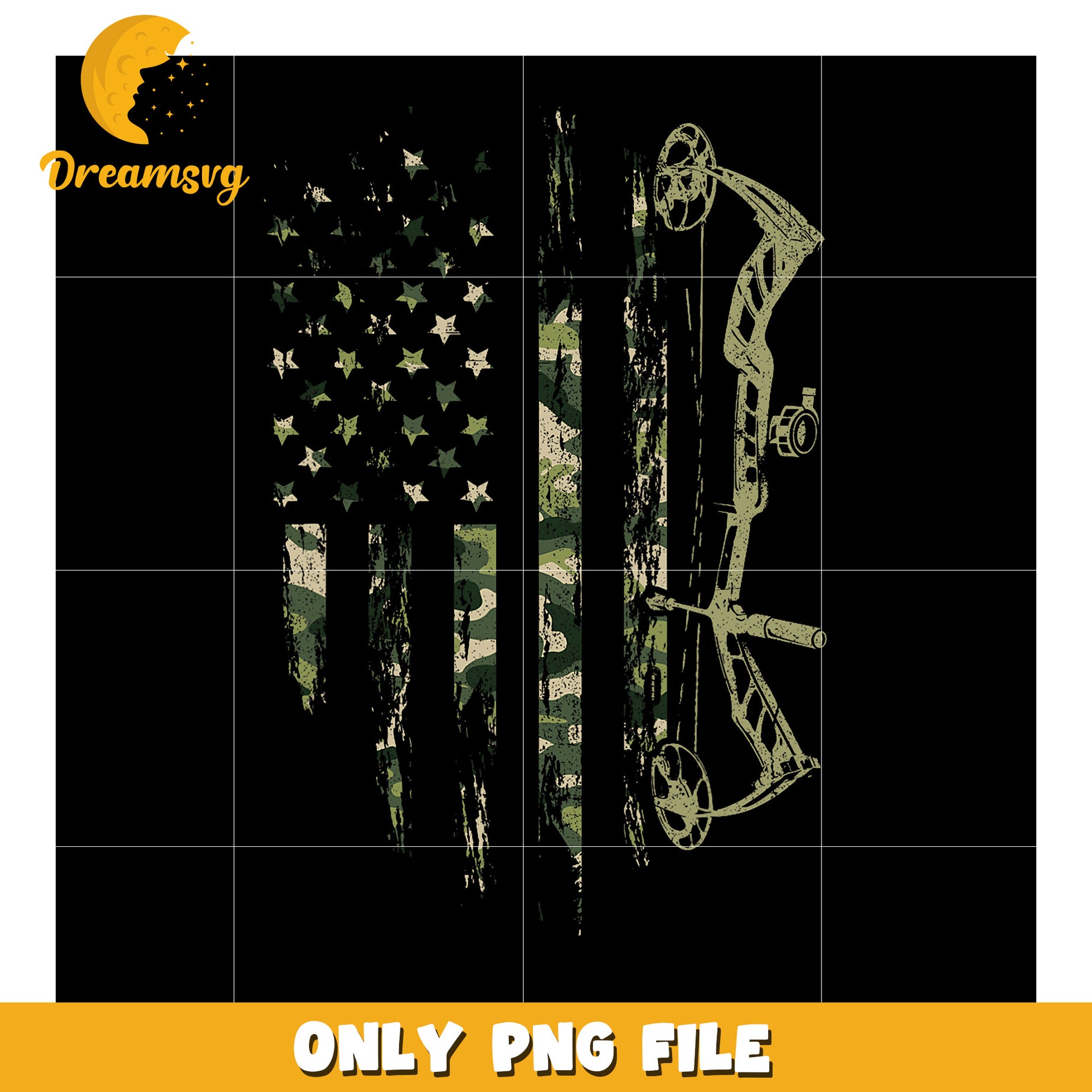Camouflage Bow Hunting PNG Design