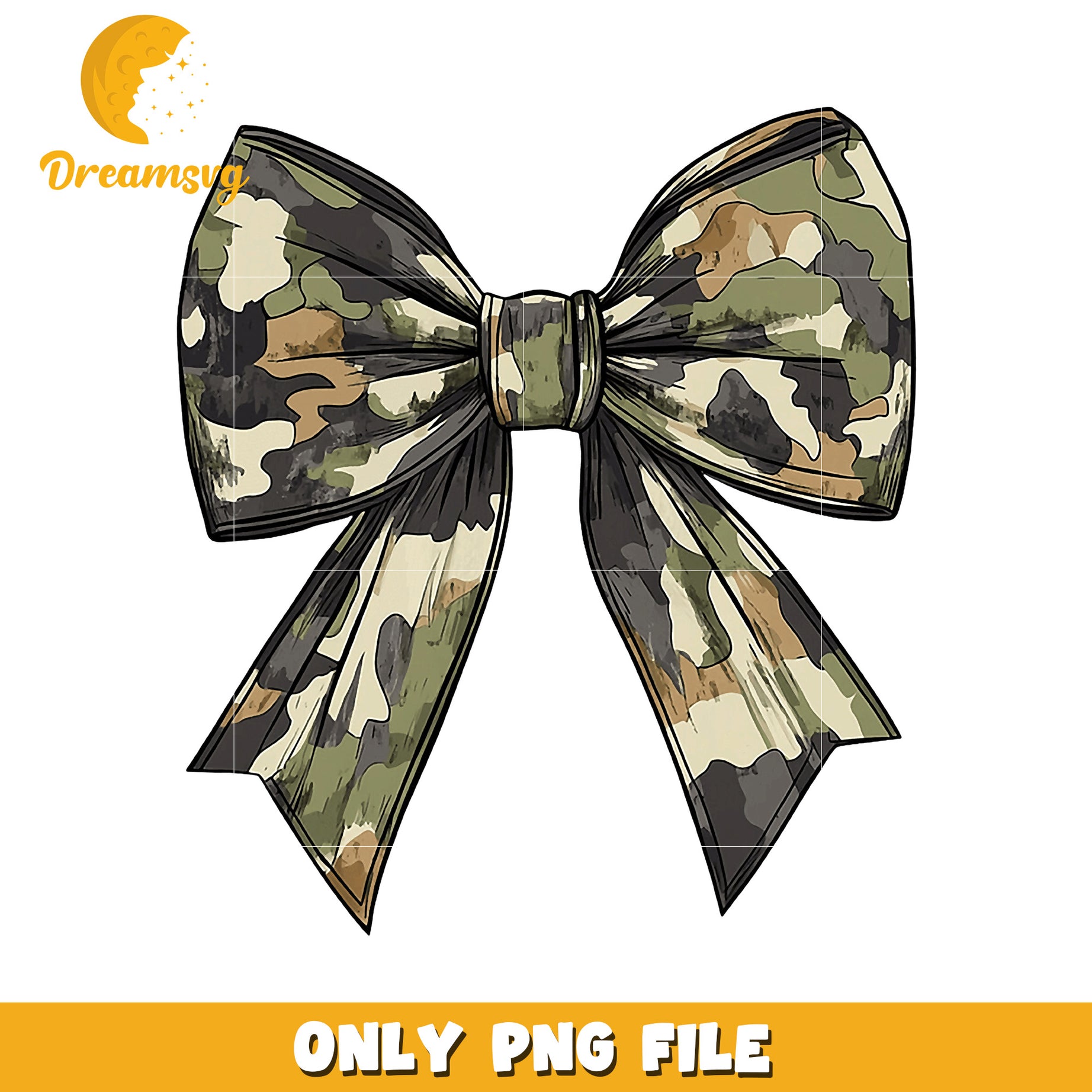 Camouflage Bow PNG Clipart