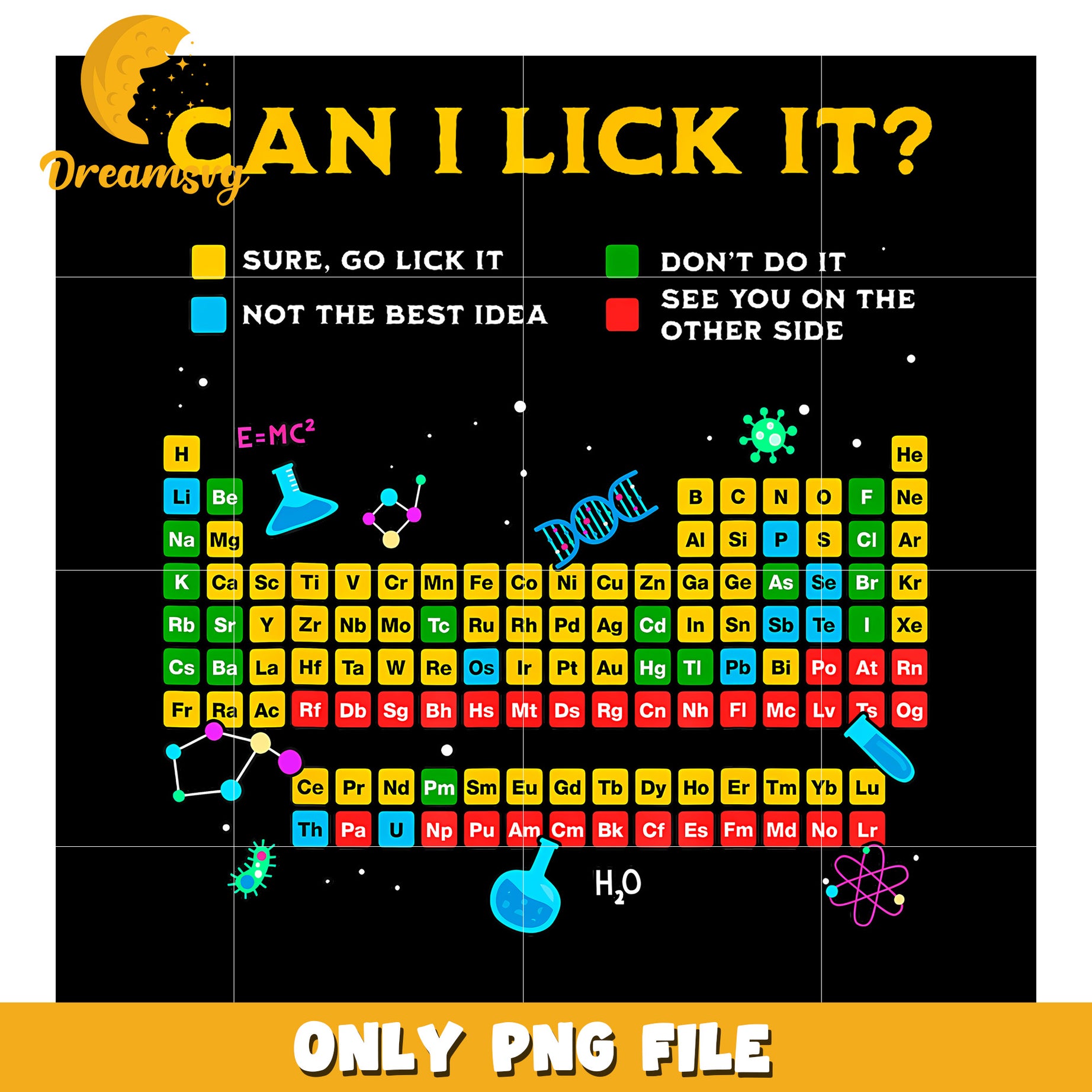 Can I Lick It Periodic Table png, gen alpha memes png, sassy quotes png