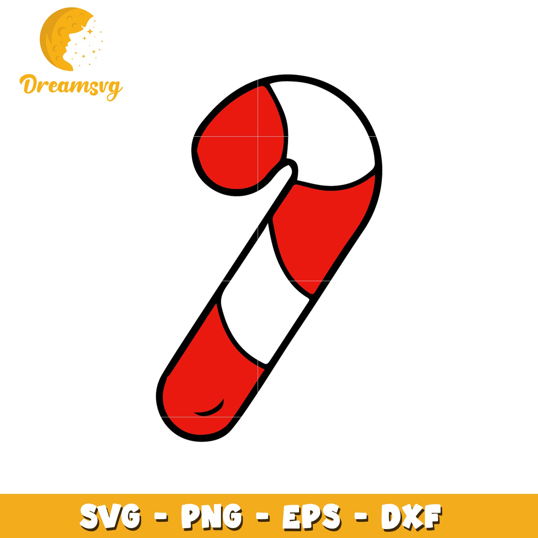 Candy Cane SVG Clipart for Christmas Decor and Crafting