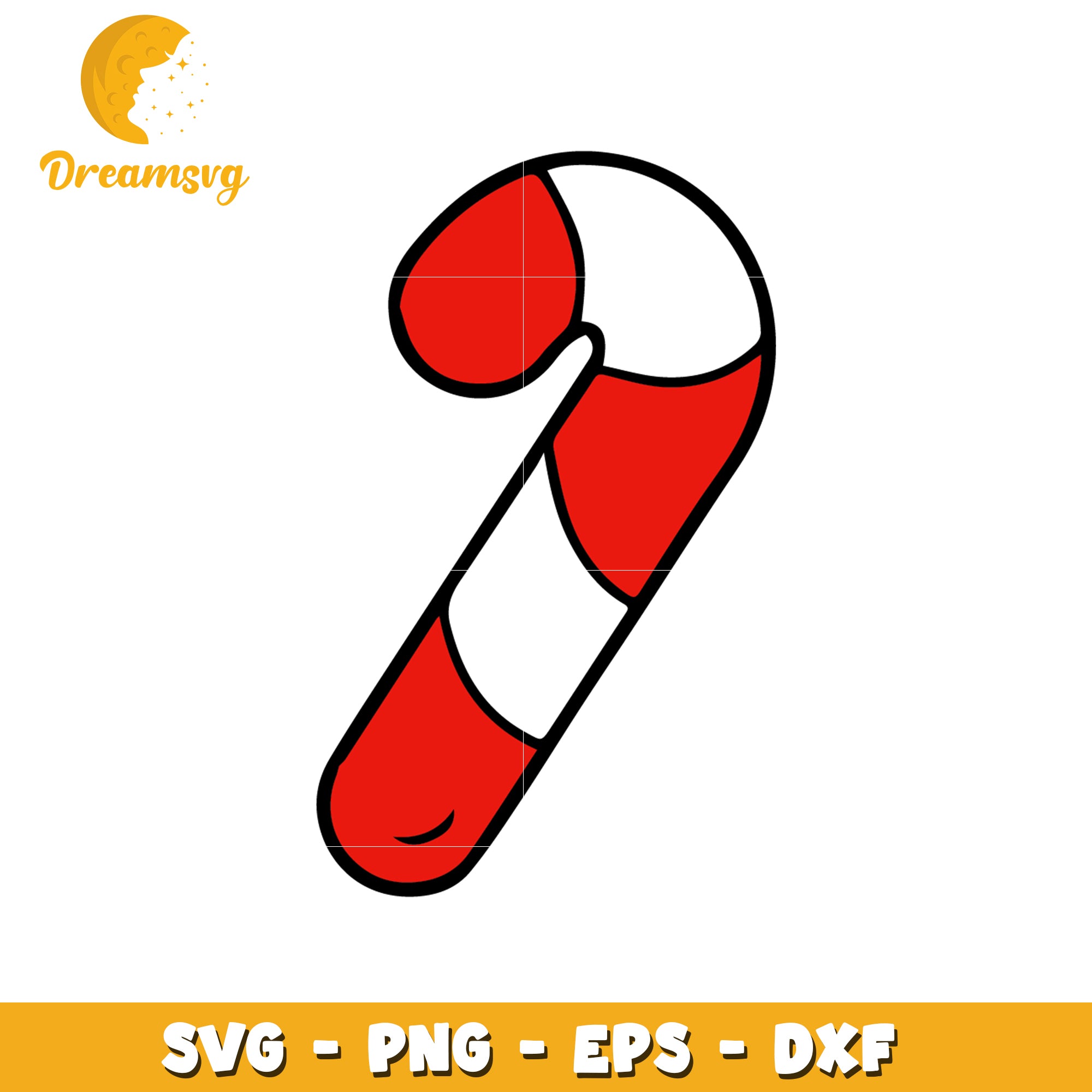 Candy Cane SVG Clipart for Christmas Decor and Crafting