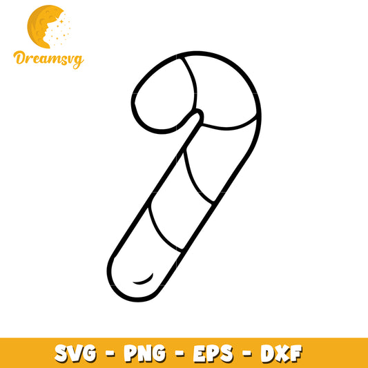 Candy Cane SVG Cut File PNG EPS DXF